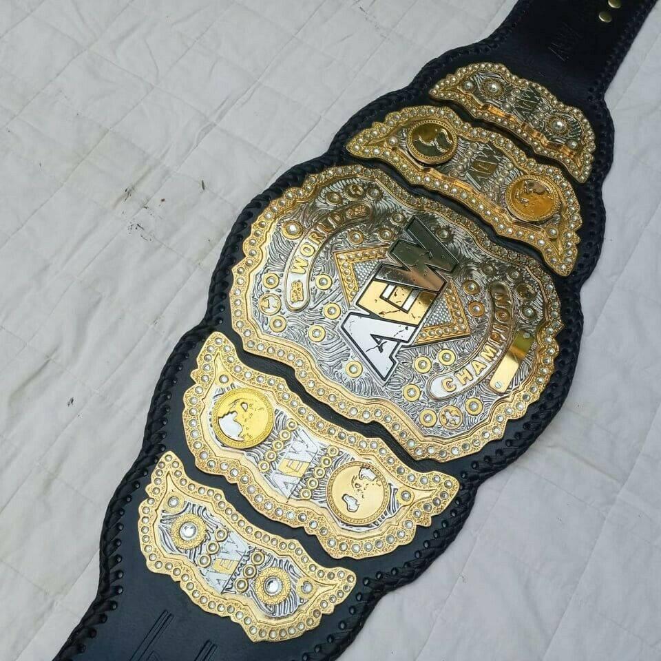 AEW Heavyweight Championship Belt 24K Gold Replica - Image 5