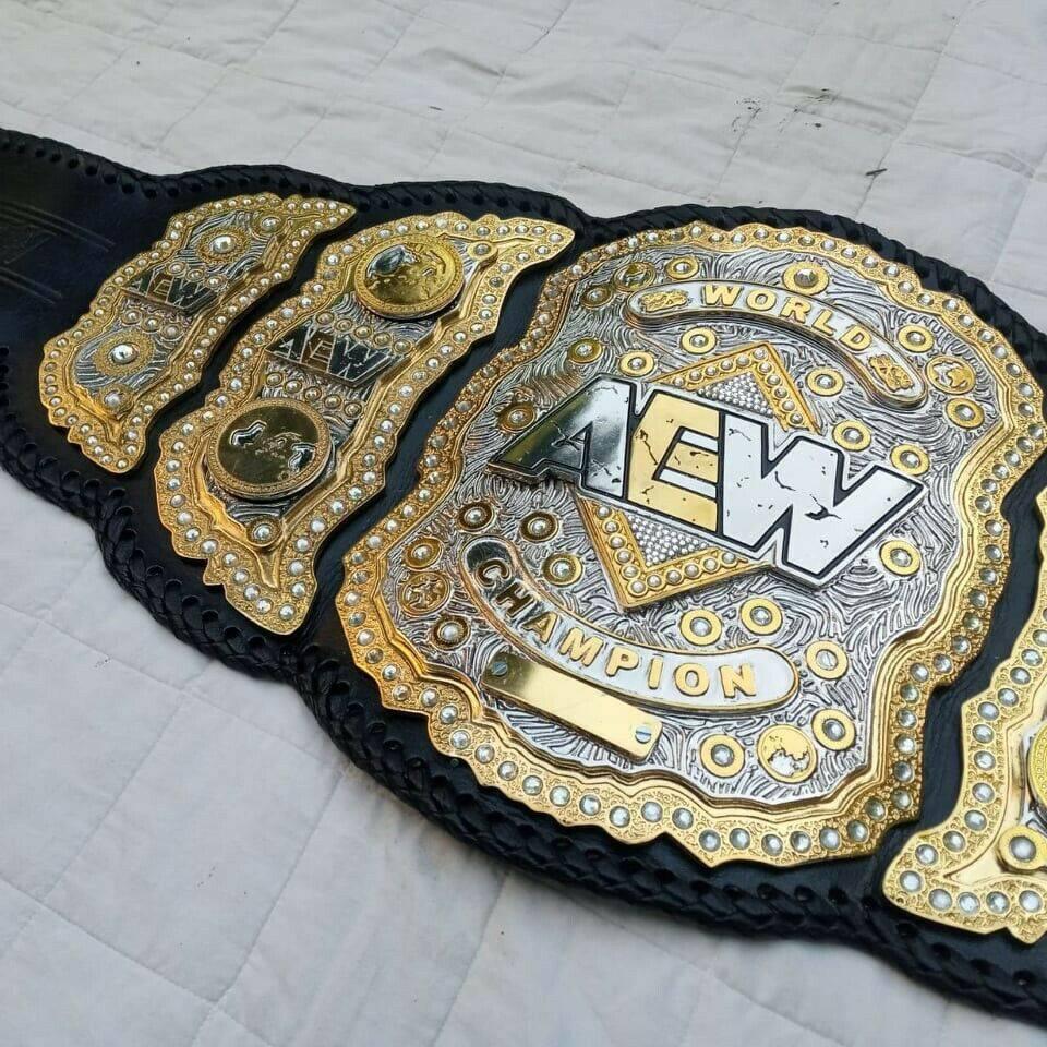 AEW Heavyweight Championship Belt 24K Gold Replica - Image 6