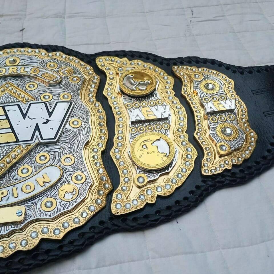 AEW Heavyweight Championship Belt 24K Gold Replica - Image 7
