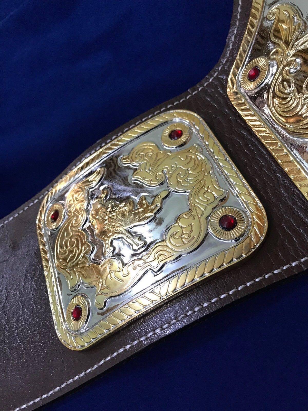 NWA BIG GOLD 24K GOLD Zinc Championship Belt - Image 9