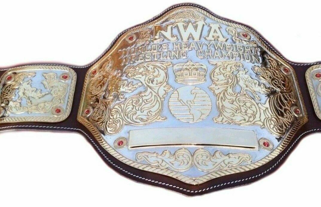 NWA BIG GOLD Zinc Championship Belt - Image 3