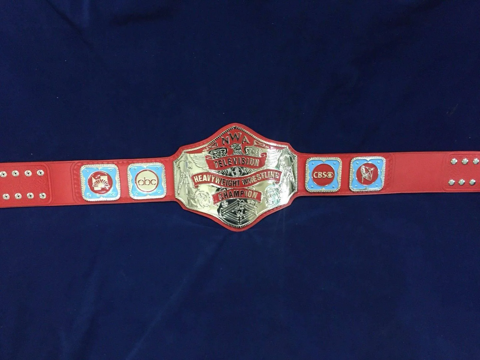 NWA Championship TELEVISION HEAVYWEIGHT 24K Nickle Zinc Championship Belt - Image 3