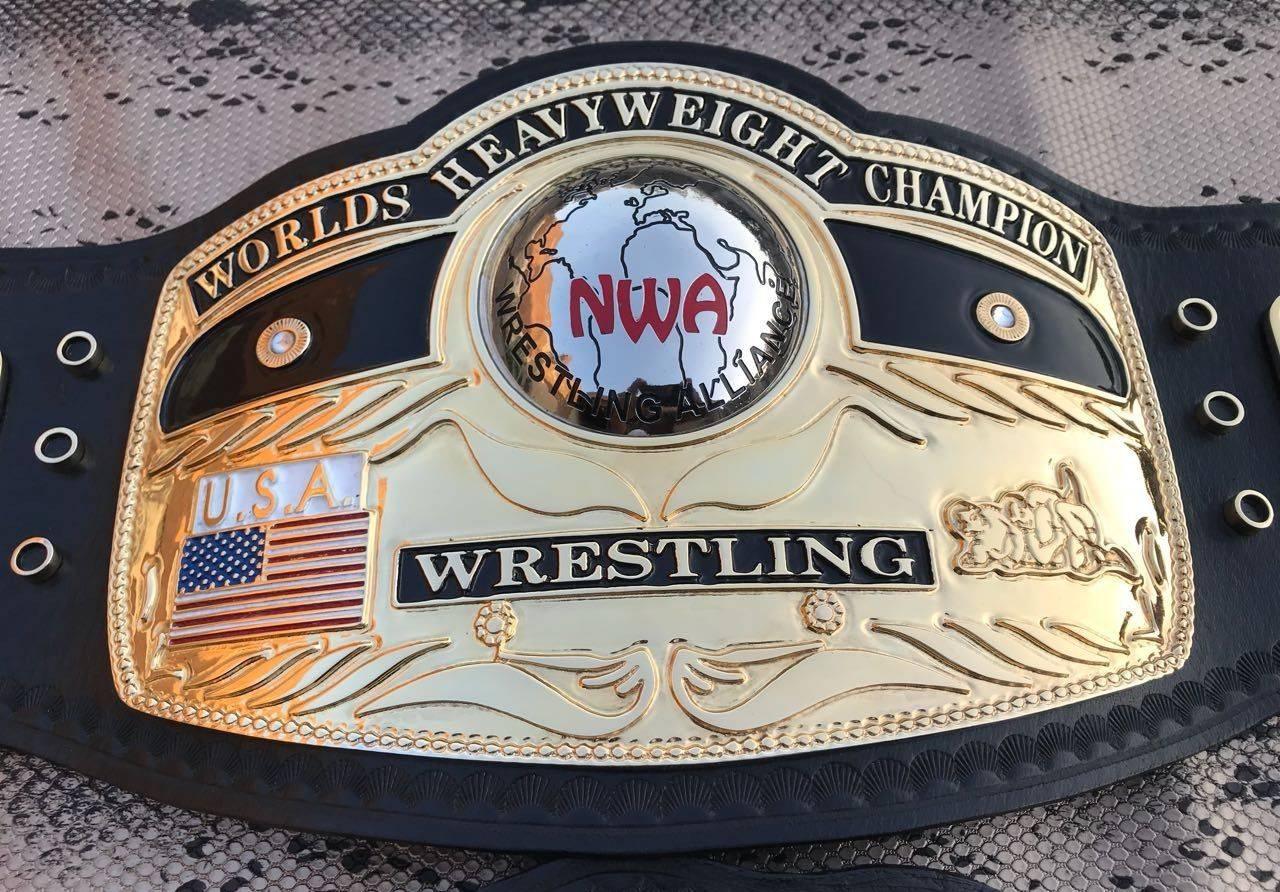 NWA DOMED GLOBE HEAVYWEIGHT 24K GOLD Championship Belt - Image 3