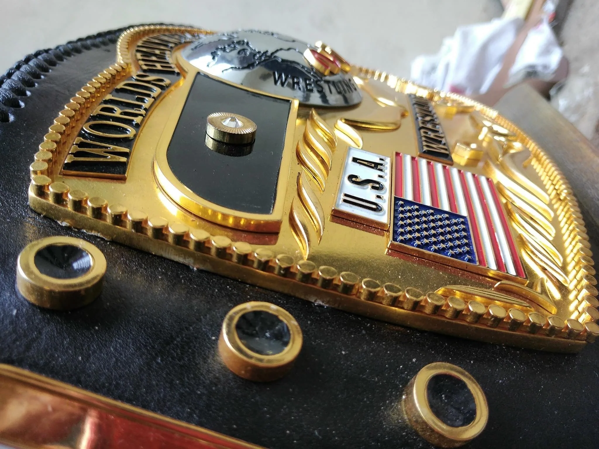 NWA DOMED GLOBE HEAVYWEIGHT 3D CNC MADE CHAMPIONSHIP BELT - Image 3