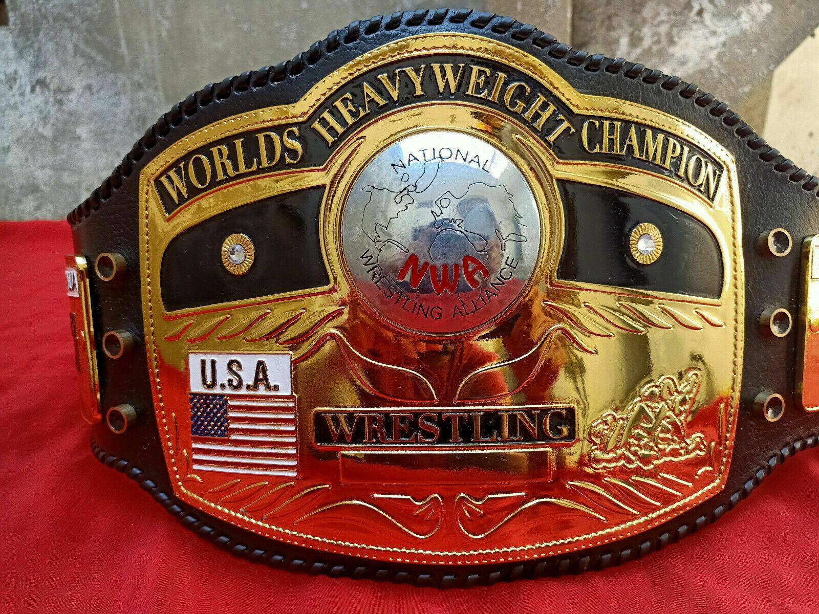 NWA DOMED GLOBE HEAVYWEIGHT Zinc Championship Belt - Image 3