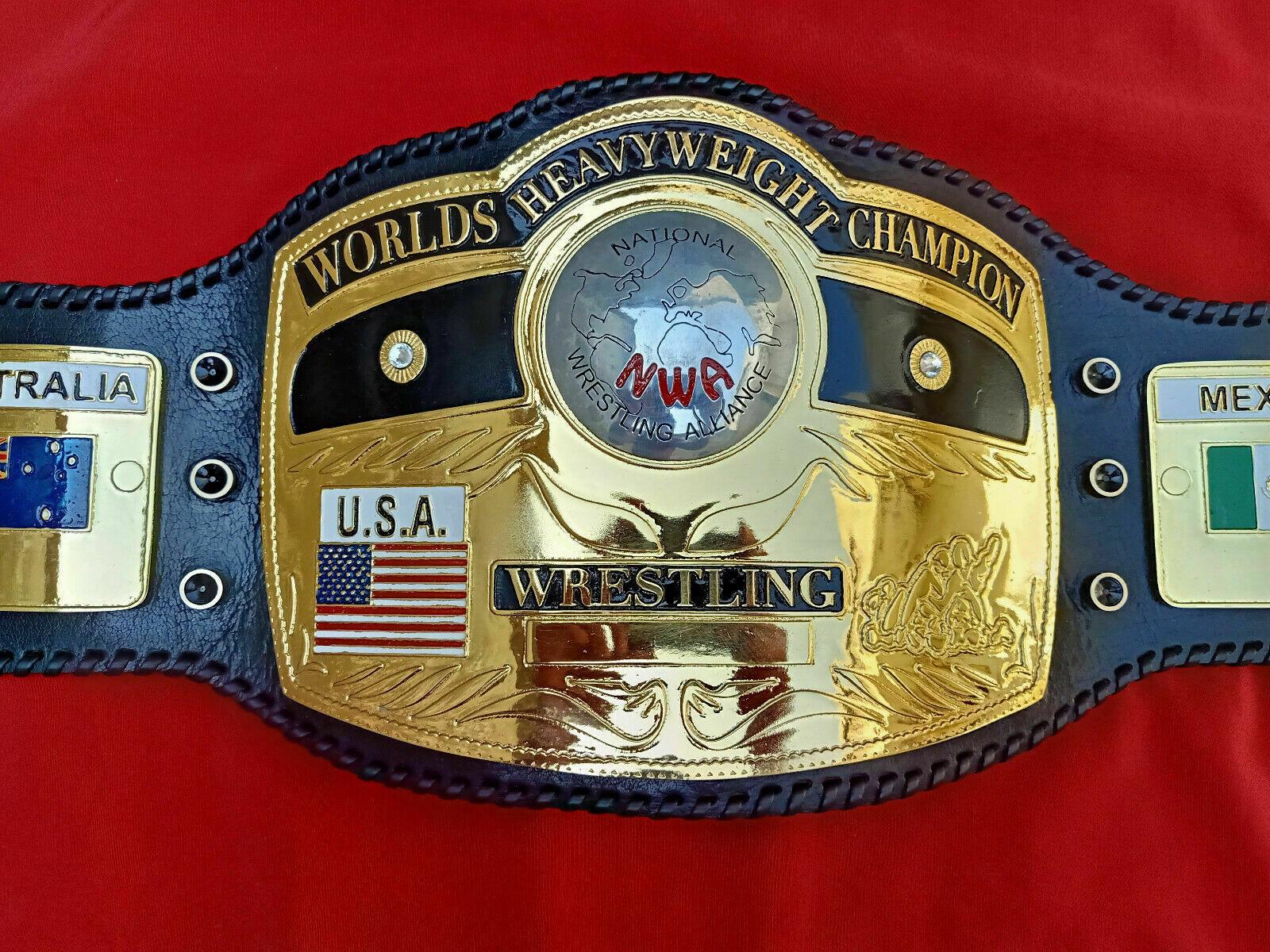 NWA DOMED GLOBE HEAVYWEIGHT Zinc Championship Belt - Image 5