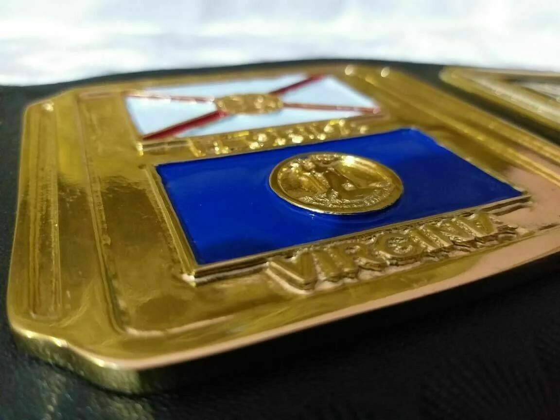 NWA MID-ATLANTIC STATES Zinc Championship Belt - Image 3