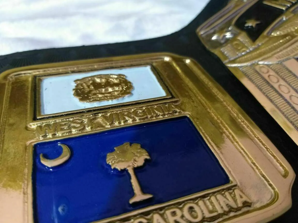 NWA MID-ATLANTIC STATES Zinc Championship Belt - Image 8