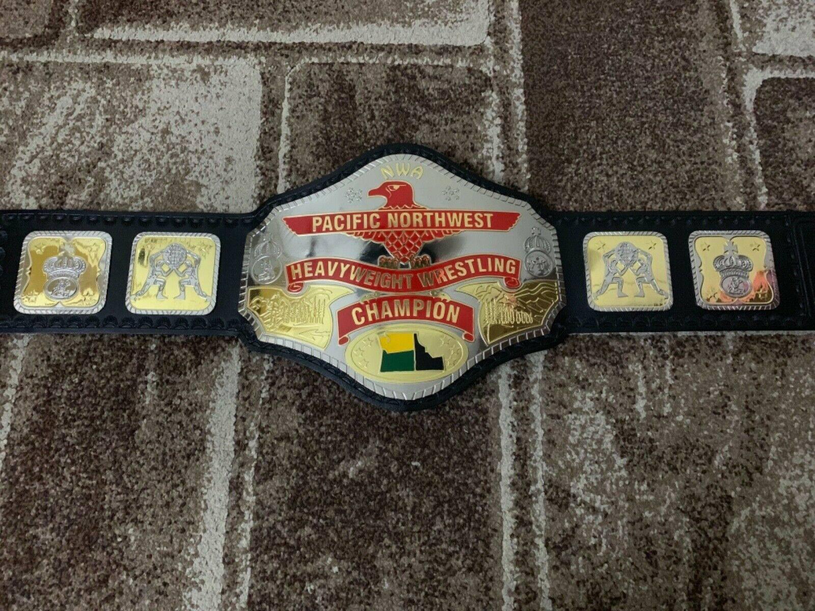 NWA PACIFIC NORTHWEST Brass Championship Belt - Image 2