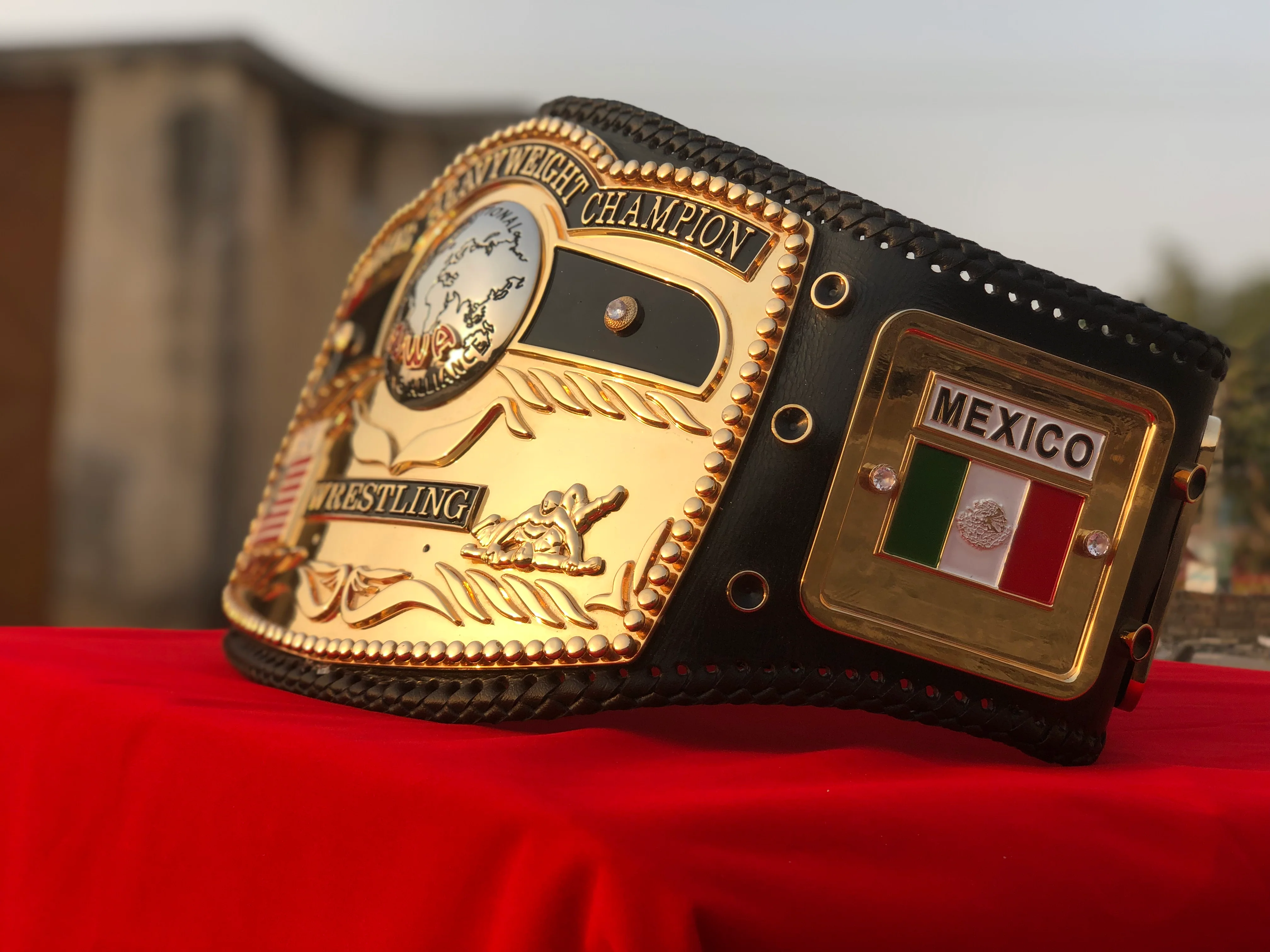 NWA Premium Domed Globe CNC Championship Belt - Image 3