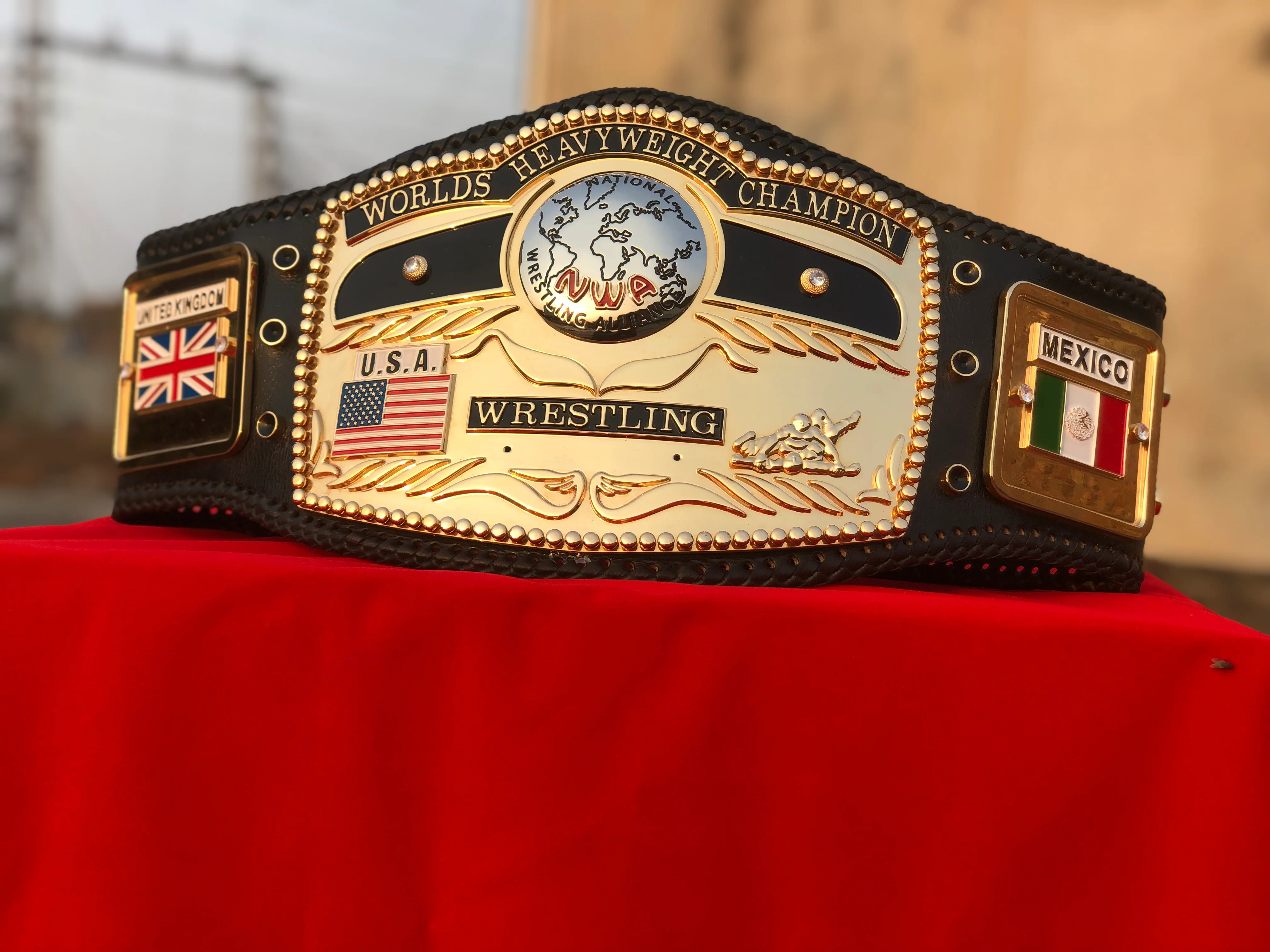 NWA Premium Domed Globe CNC Championship Belt - Image 4