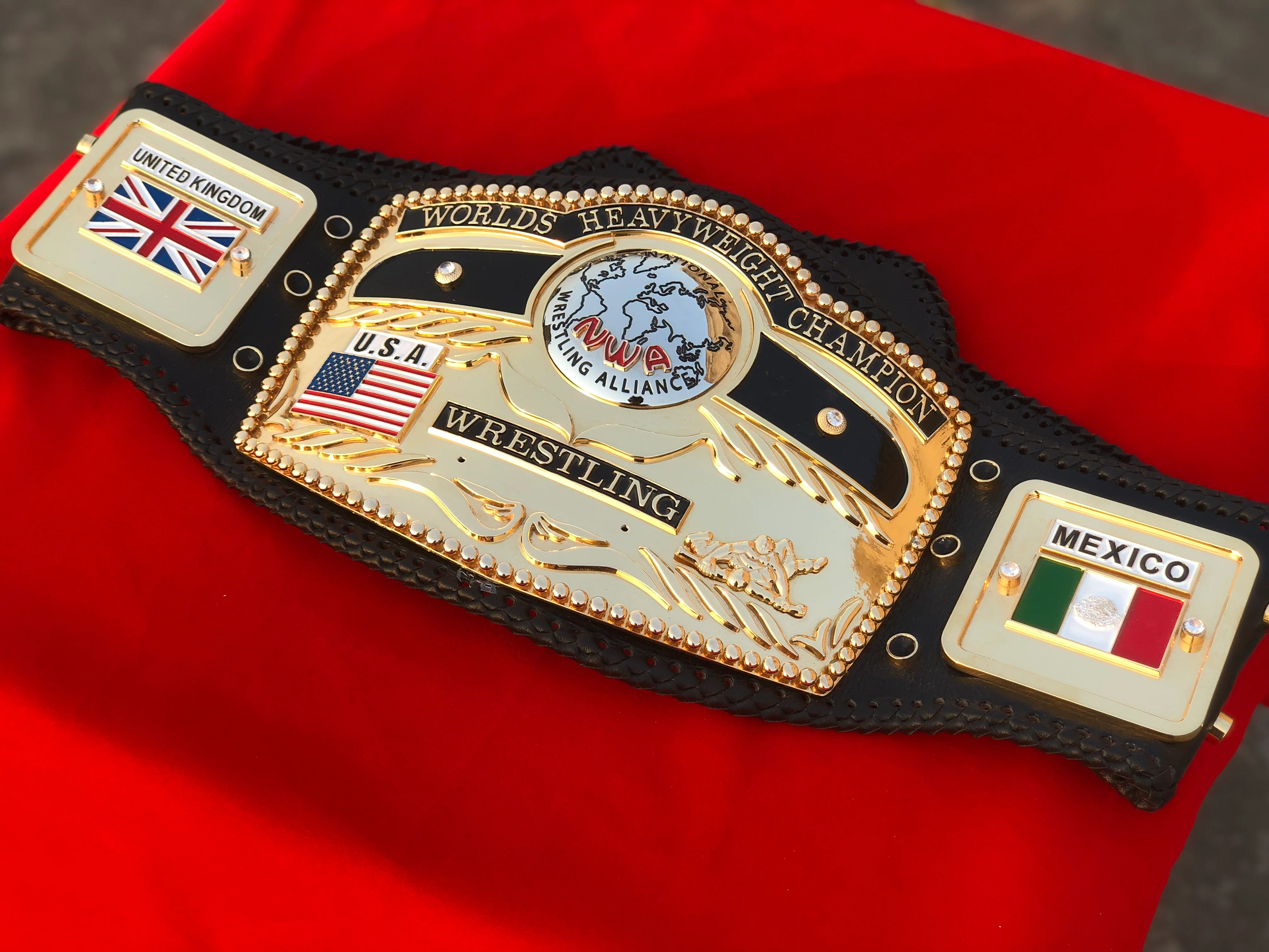NWA Premium Domed Globe CNC Championship Belt - Image 6