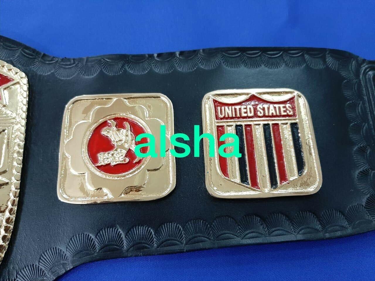 NWA UNITED STATES TAG TEAM Zinc Championship Belt - Image 3