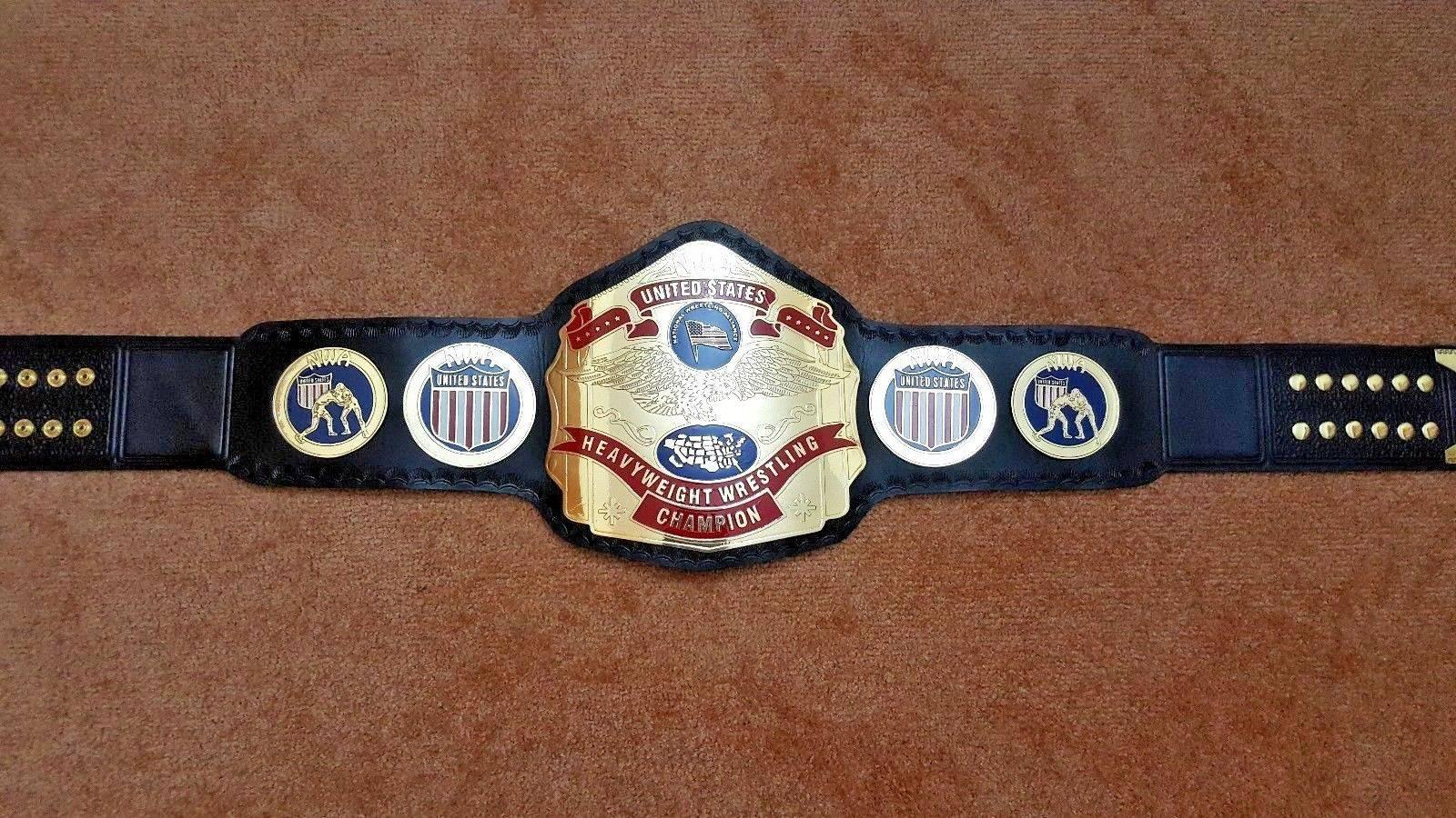 NWA US TAG TEAM Brass Championship Belt - Image 4