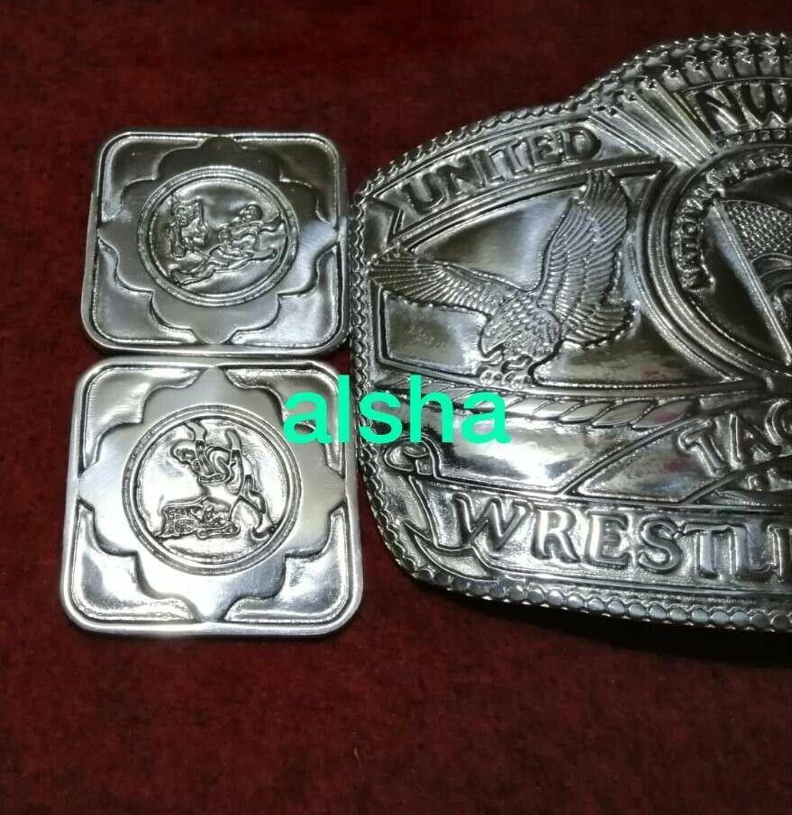 NWA US TAG TEAM Zinc Championship Belt - Image 8
