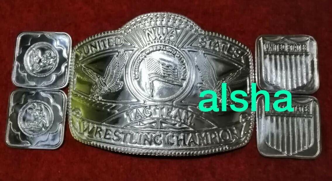 NWA US TAG TEAM Zinc Championship Belt - Image 9