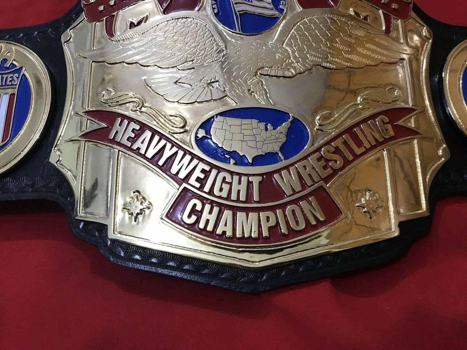 NWA US HEAVYWEIGHT 24K Gold Zinc Championship Belt - Image 4