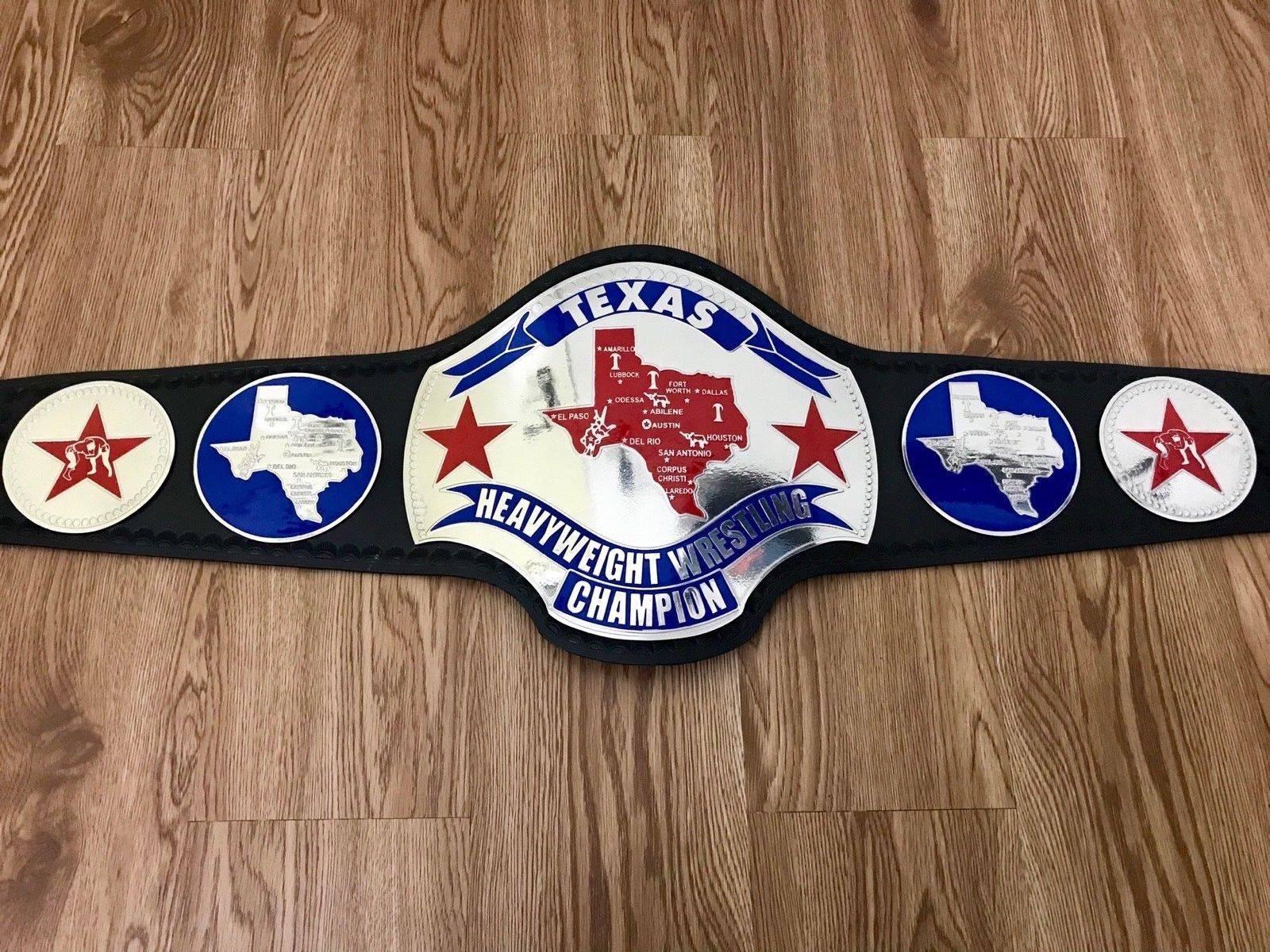 TEXAS HEAVYWEIGHT Brass Championship Belt - Image 3