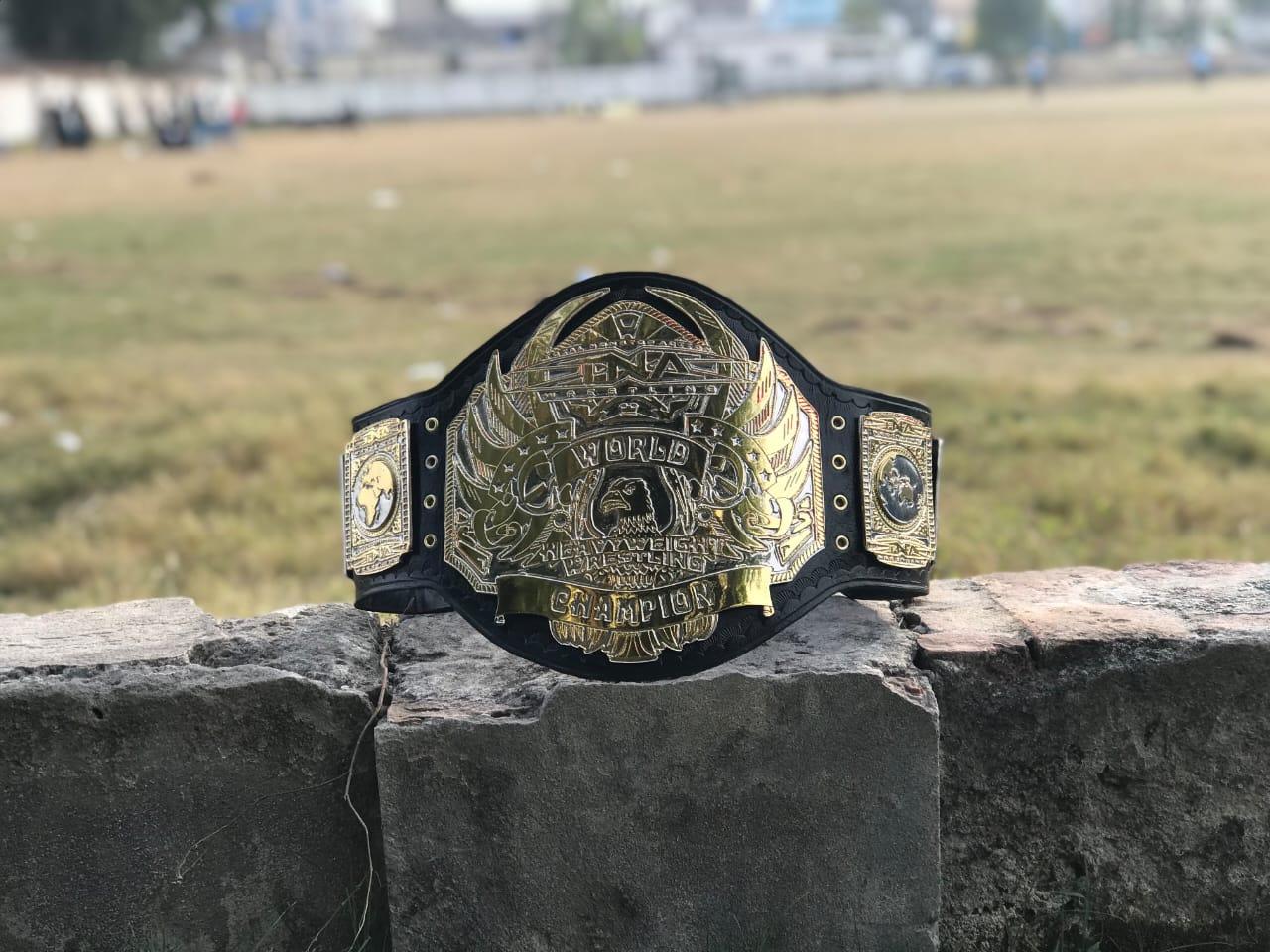 TNA HEAVYWEIGHT 24K GOLD Championship Belt - Image 9