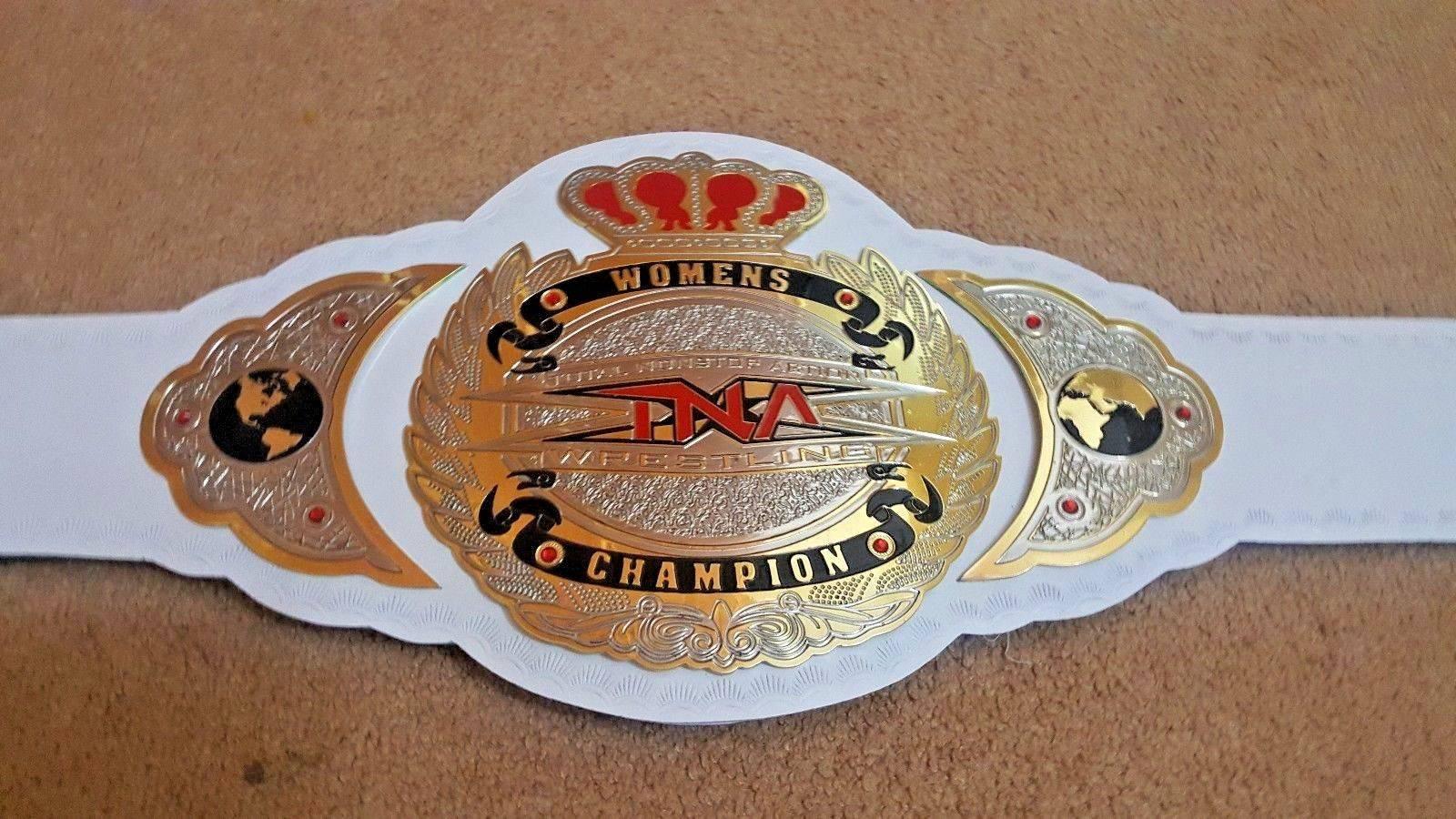 TNA WOMENS Brass Championship Belt - Image 3
