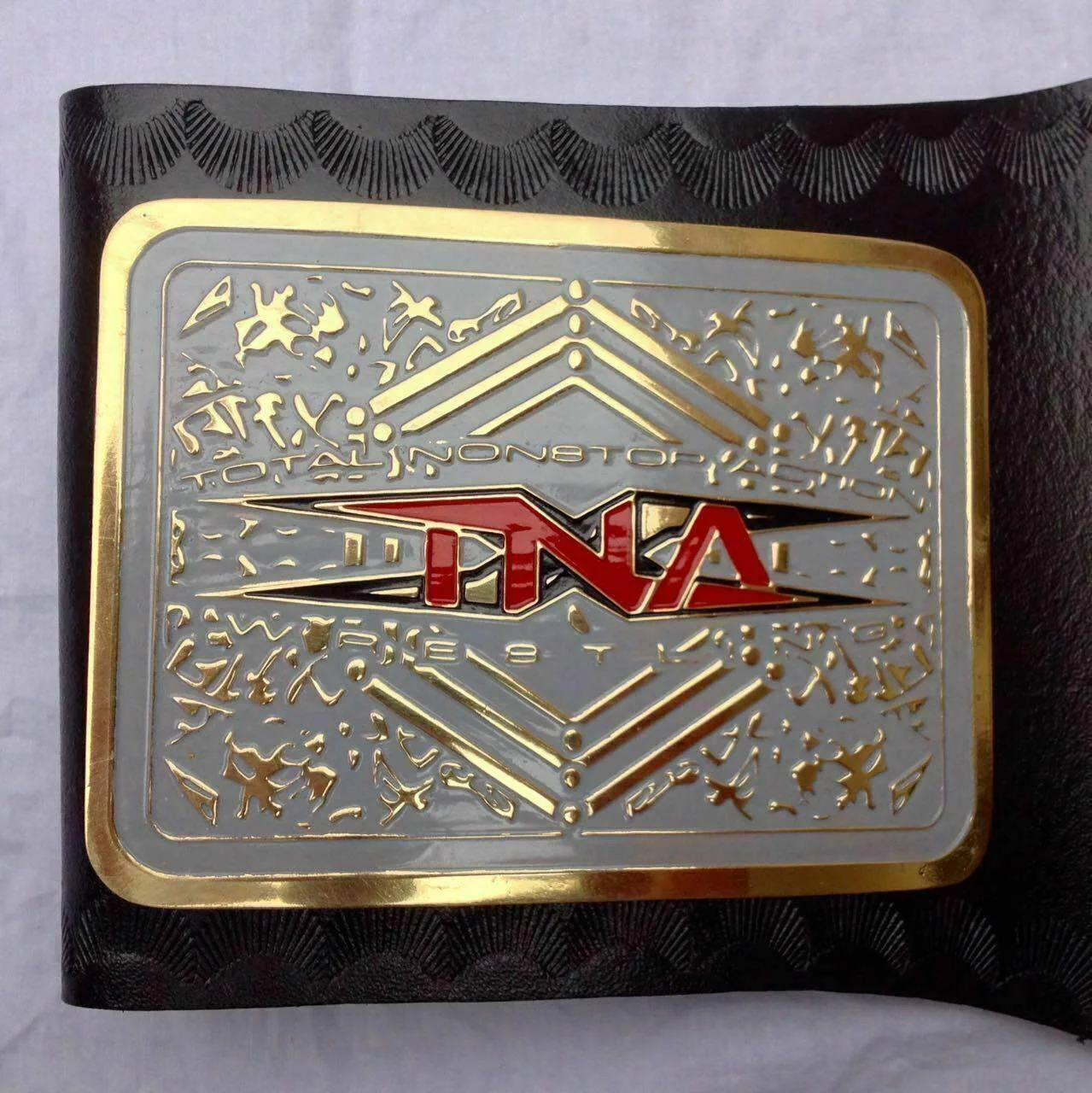 TNA X DIVISION Brass Championship Title Belt - Image 3