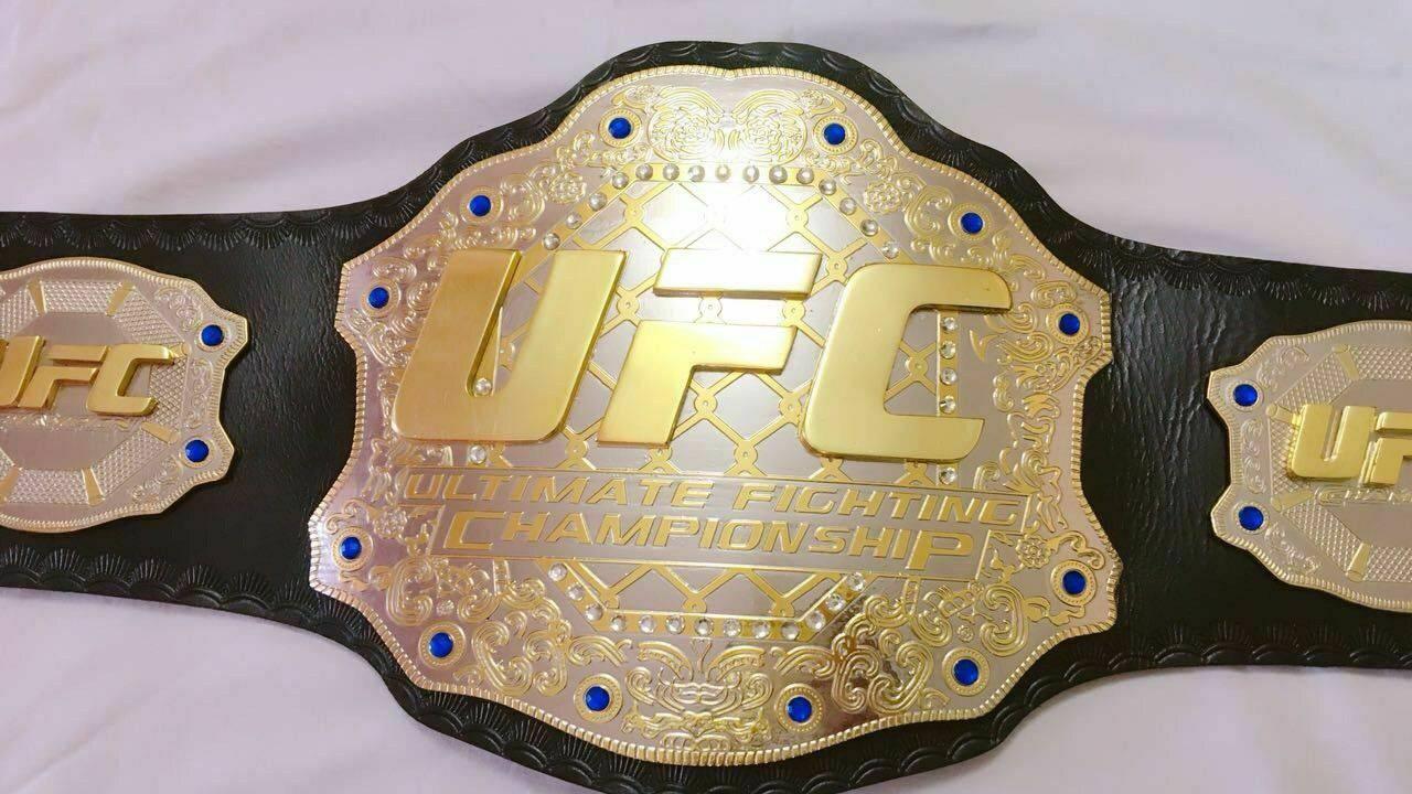 UFC Brass Double Stacked Championship Belt - Image 4