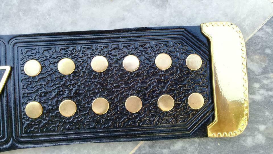 WCW UNITED STATES HEAVYWEIGHT Brass Championship Belt - Image 2