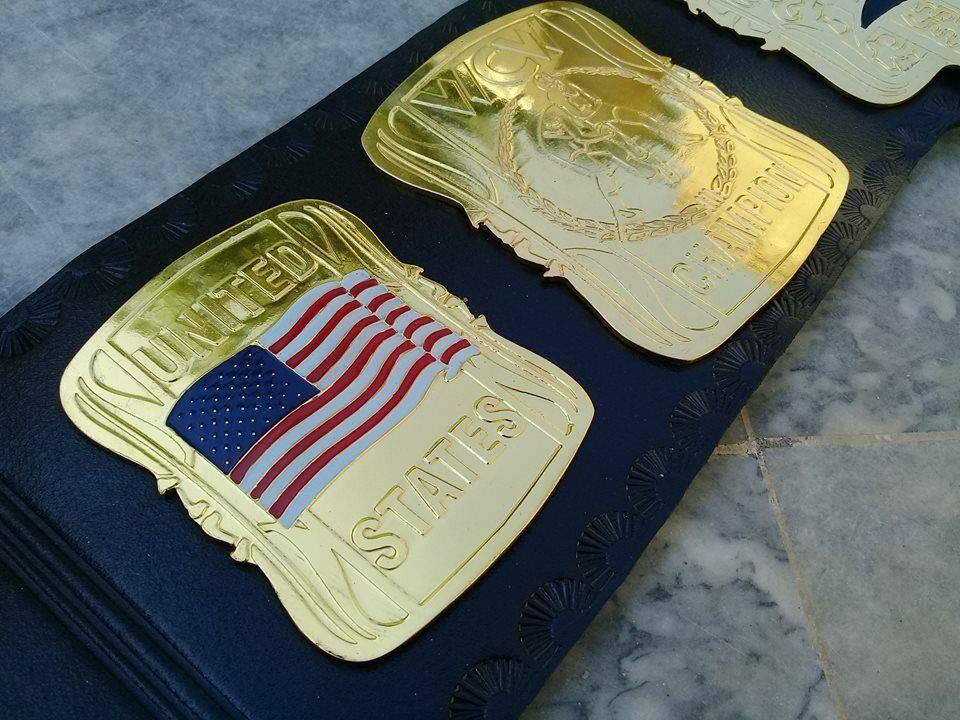 WCW UNITED STATES HEAVYWEIGHT Brass Championship Belt - Image 6