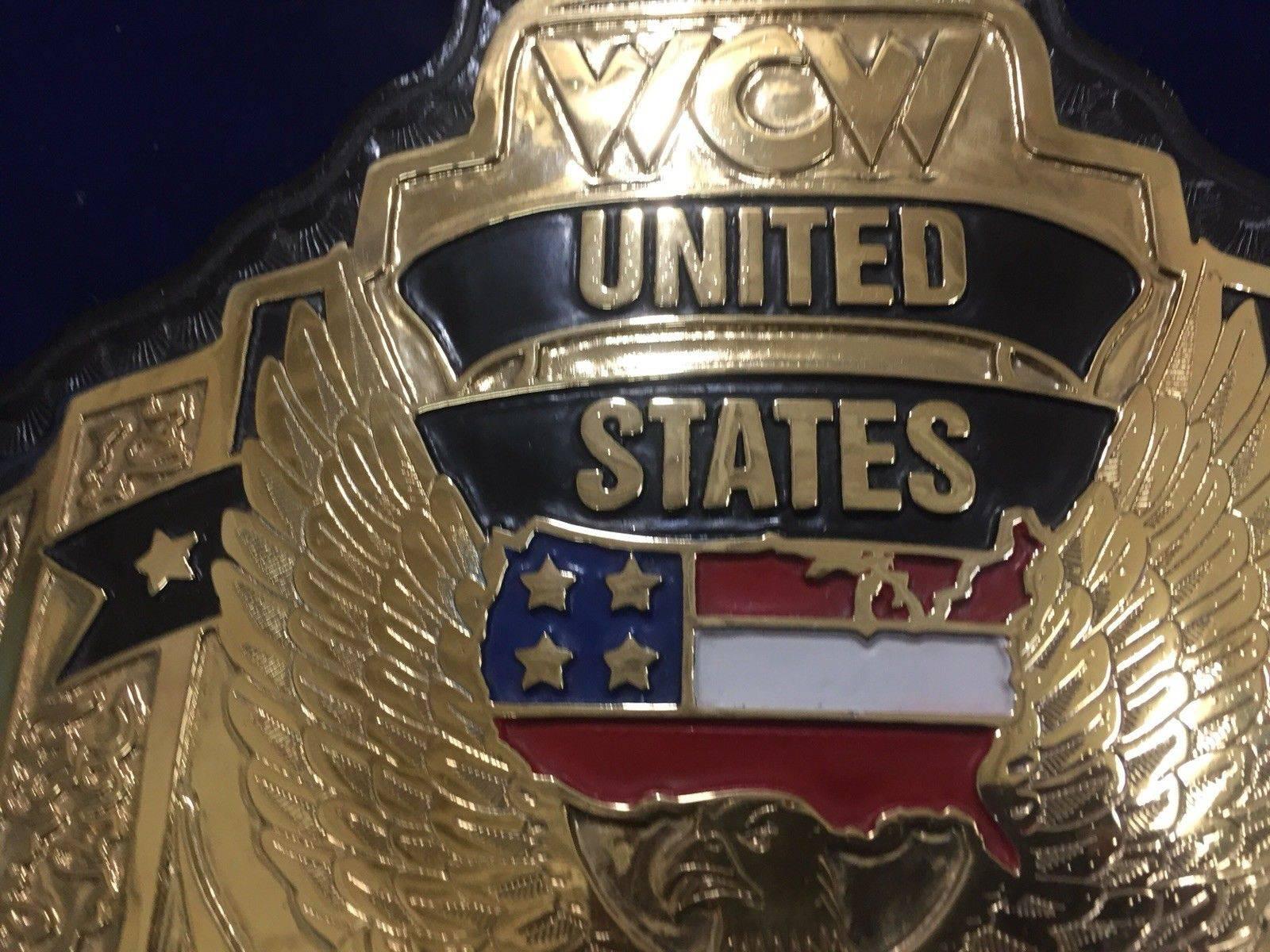 WCW US HEAVYWEIGHT 24K GOLD Zinc Championship Belt - Image 3
