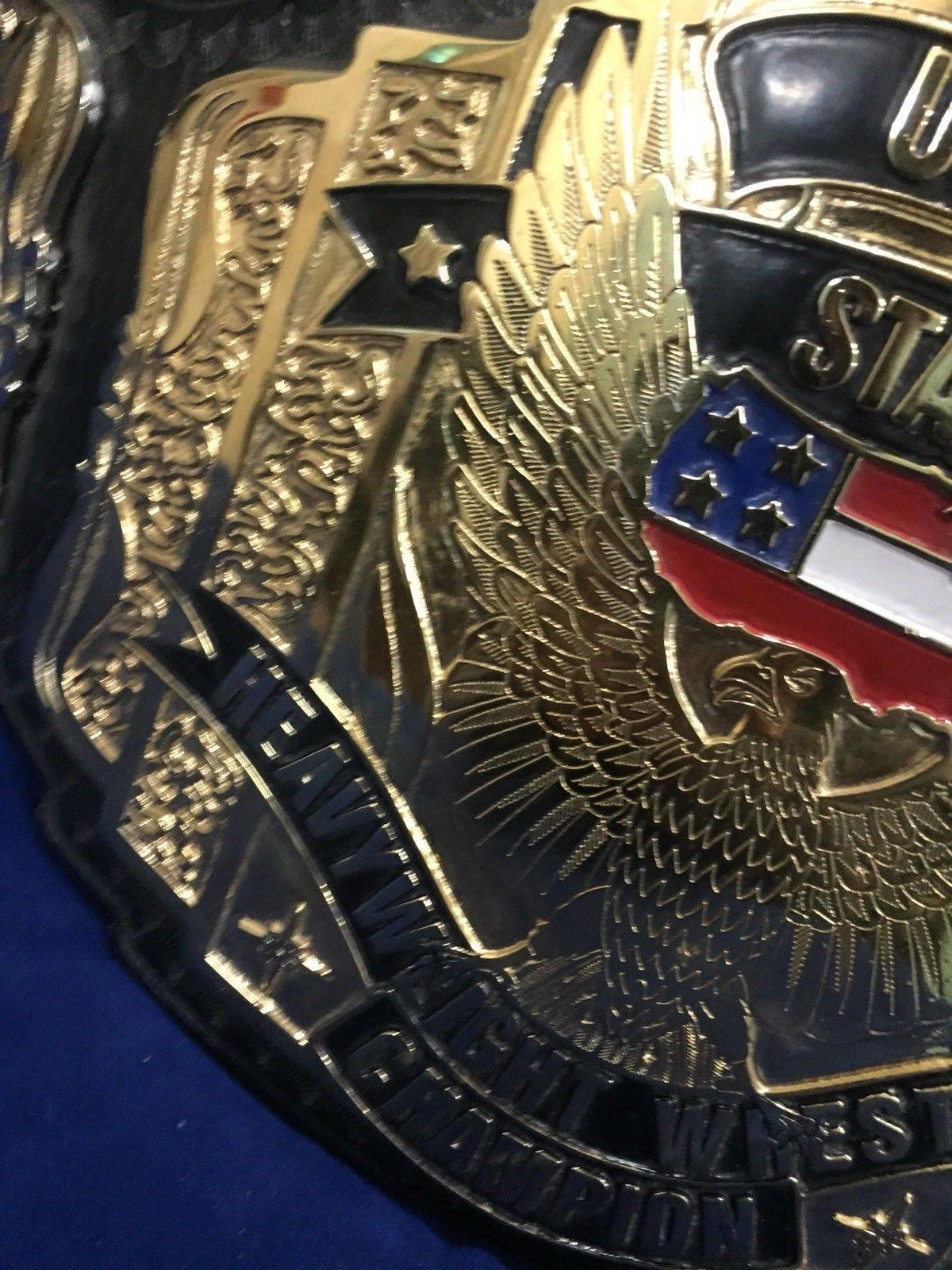 WCW US HEAVYWEIGHT 24K GOLD Zinc Championship Belt - Image 4