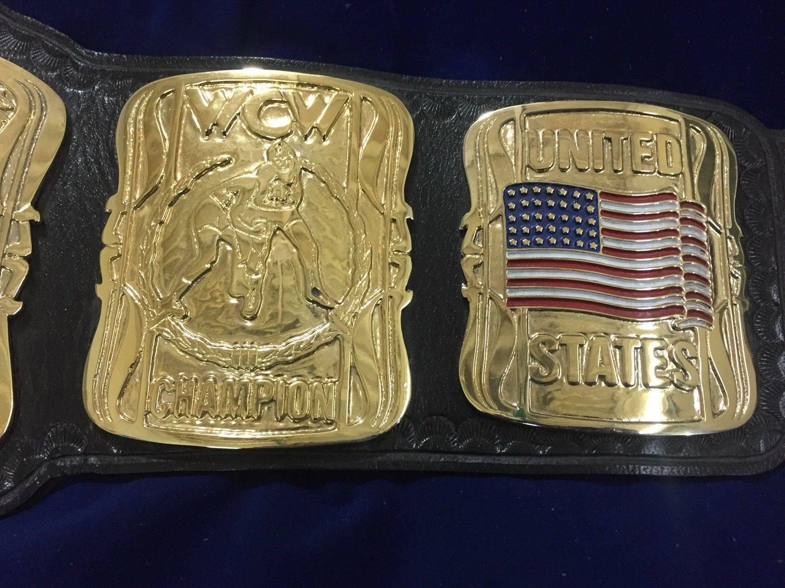 WCW US HEAVYWEIGHT 24K GOLD Zinc Championship Belt - Image 7