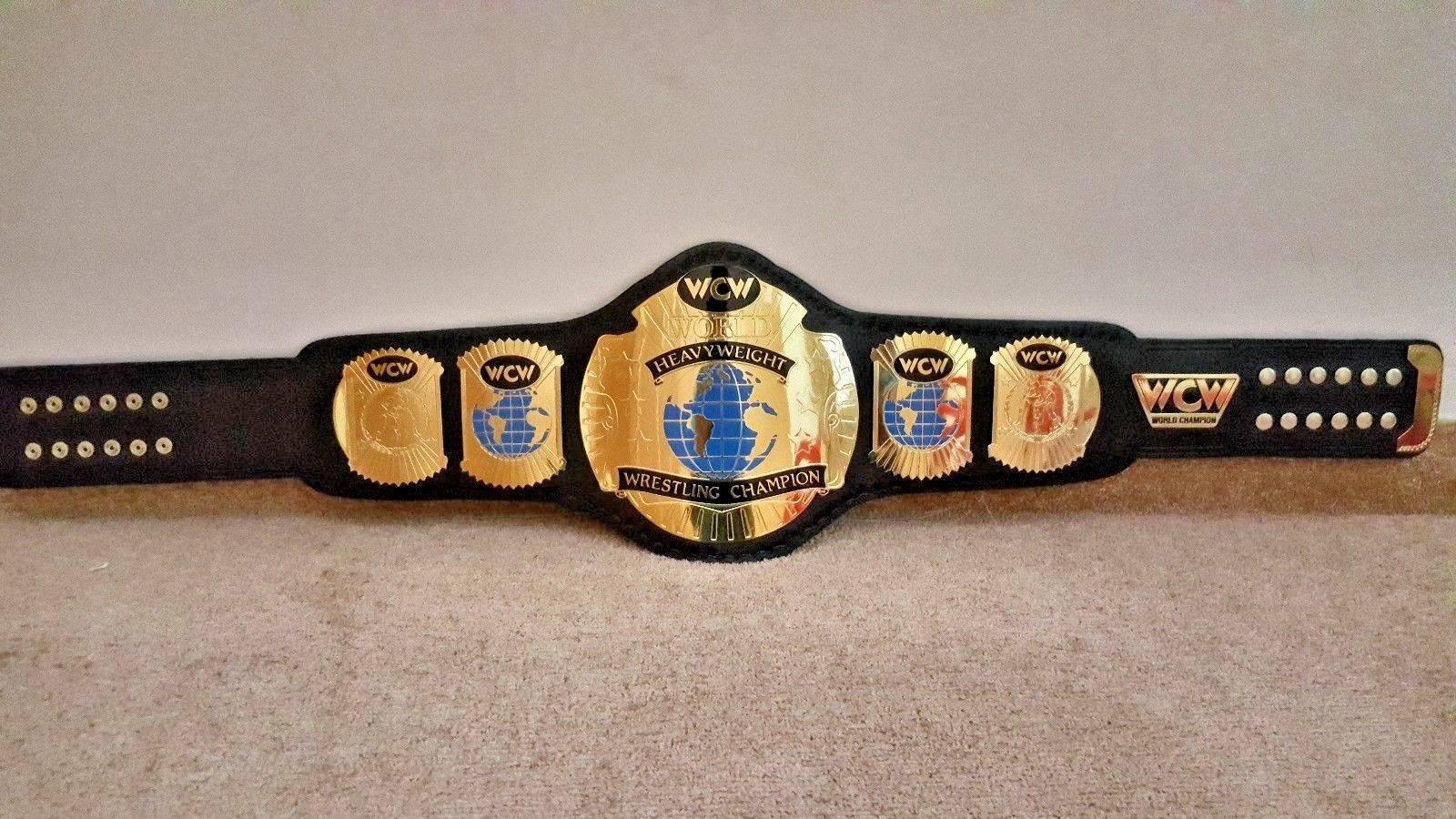 WCW WORLD HEAVYWEIGHT Brass Championship Belt - Image 2