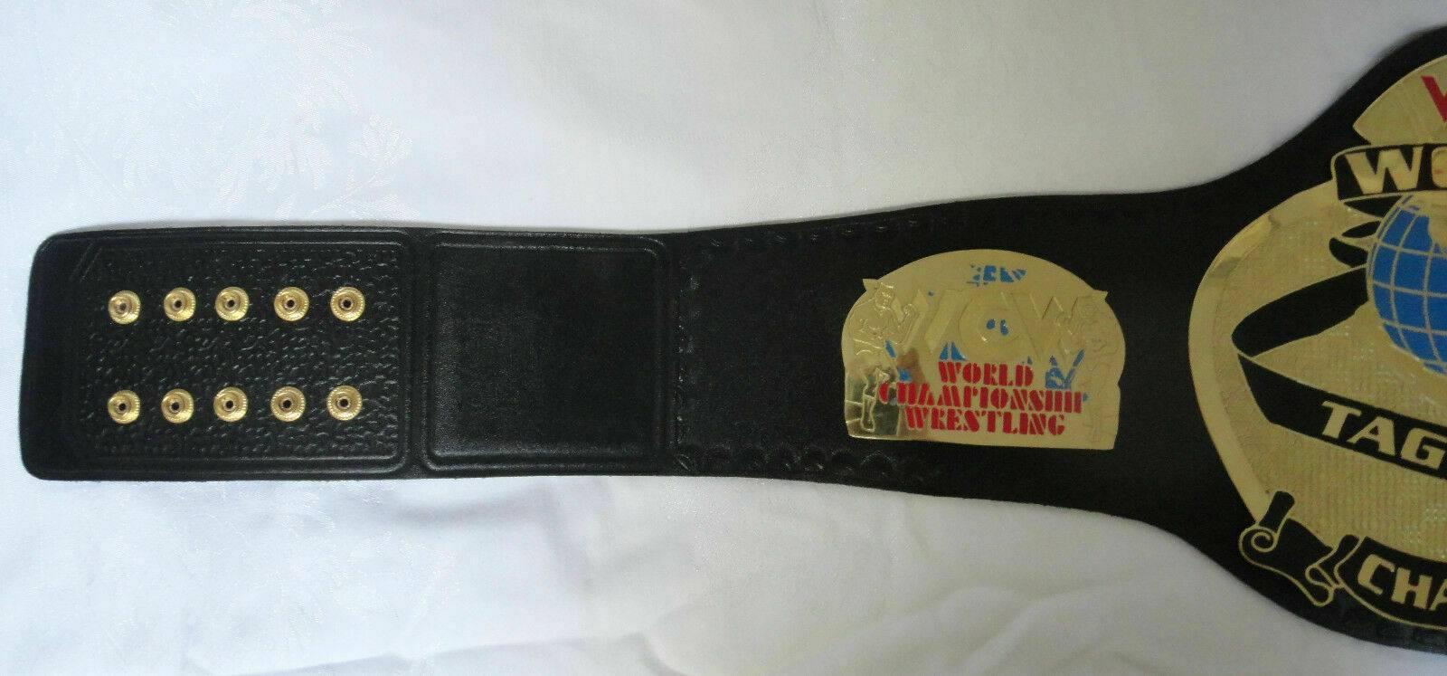 WCW WORLD TAG TEAM Brass Championship Belt - Image 4