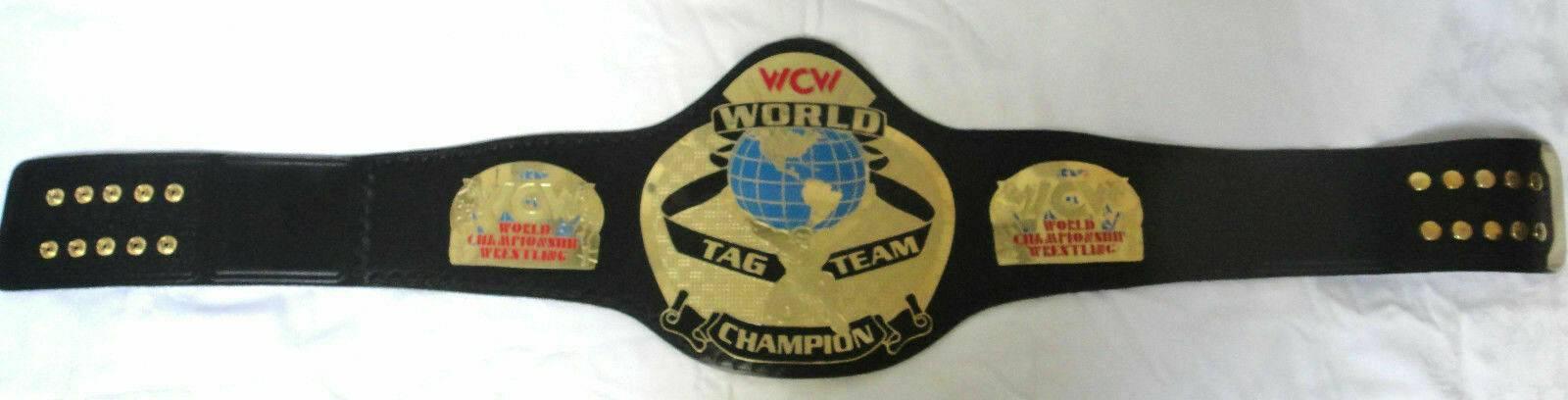 WCW WORLD TAG TEAM Brass Championship Belt - Image 6