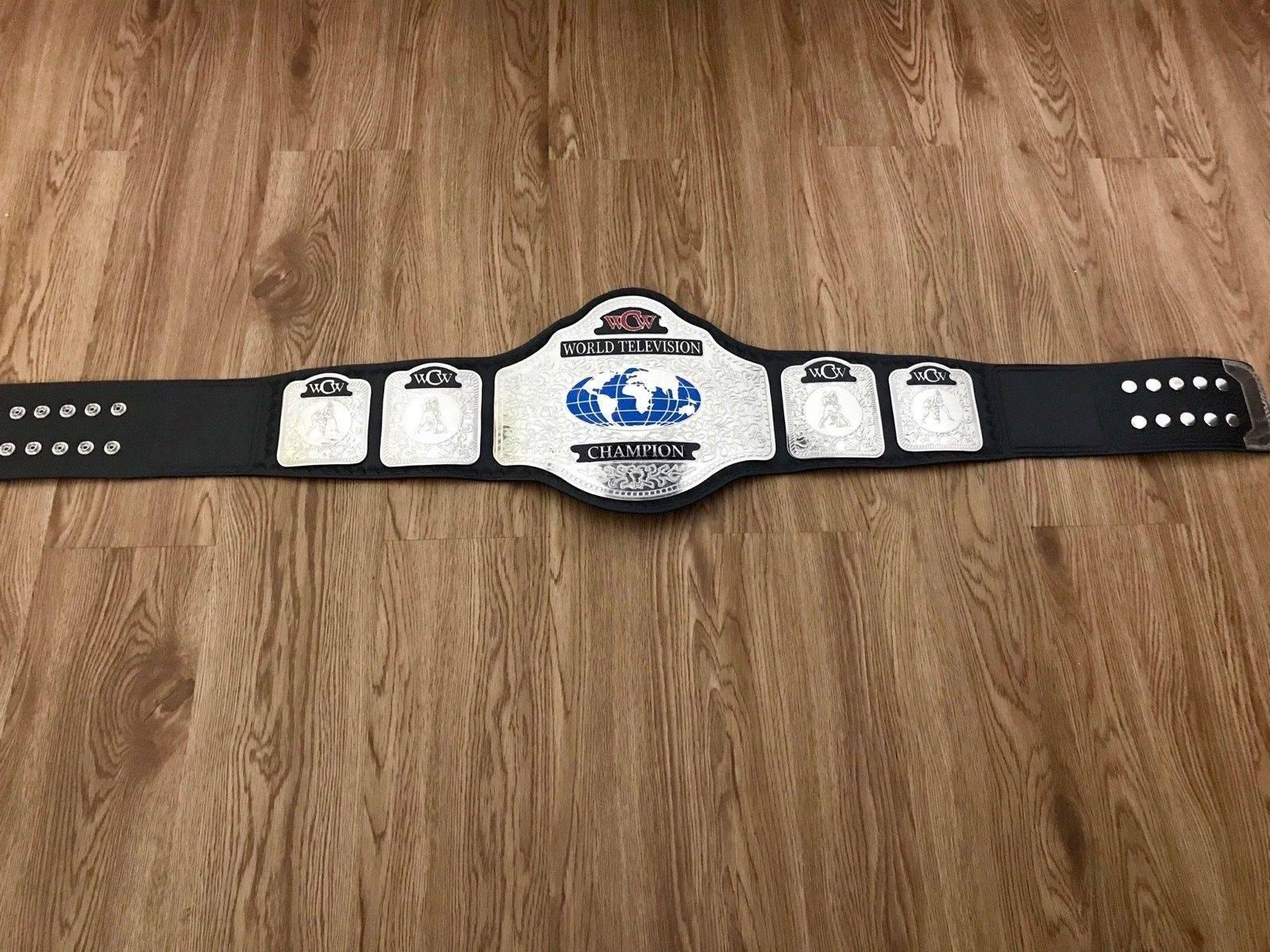 WCW WORLD TELEVISION Brass Championship Belt - Image 2