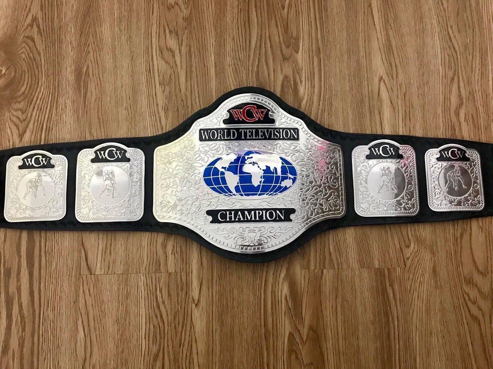 WCW WORLD TELEVISION Brass Championship Belt - Image 3