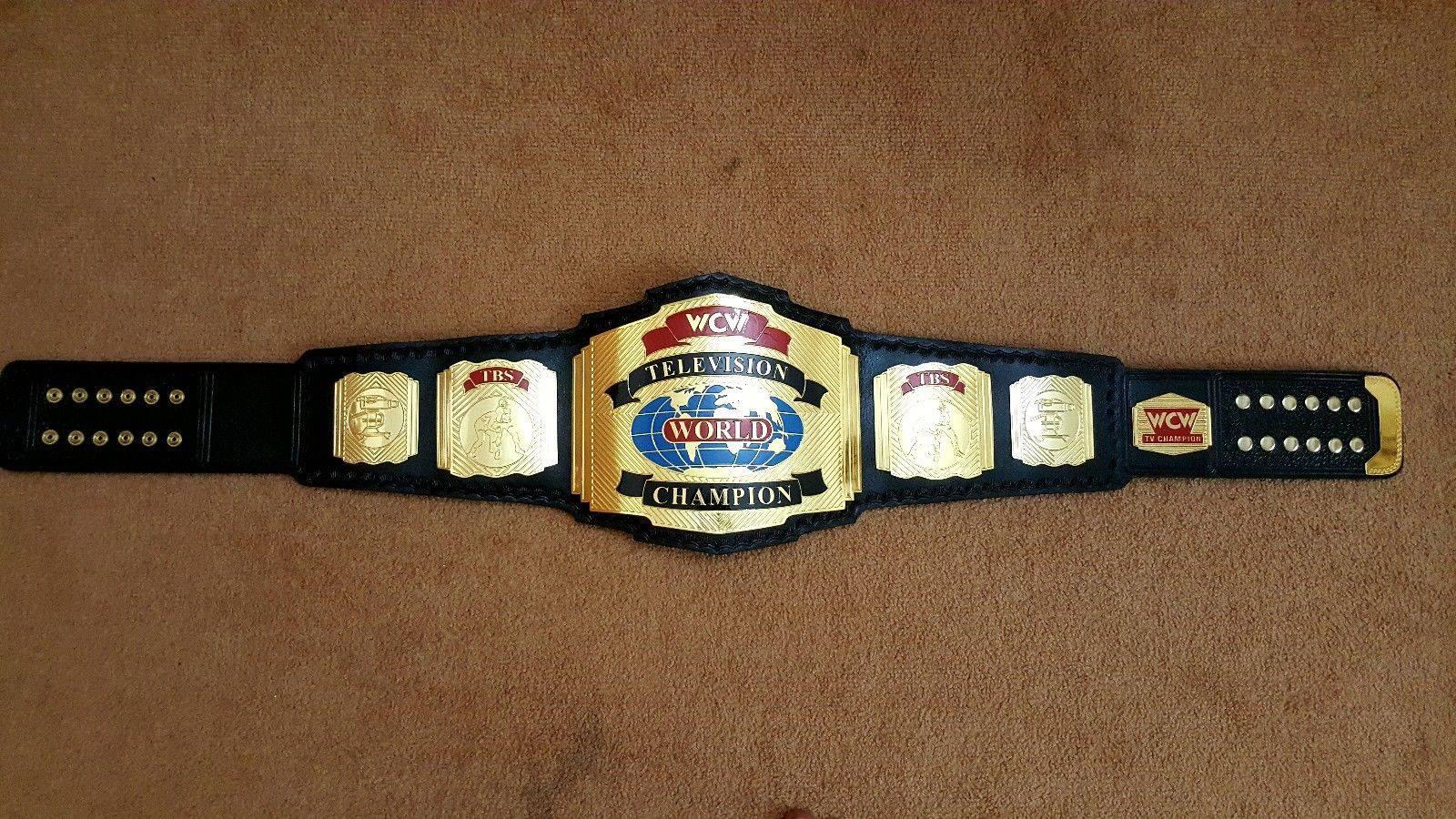 WCW WORLD TELEVISION Brass Championship Belt - Image 2