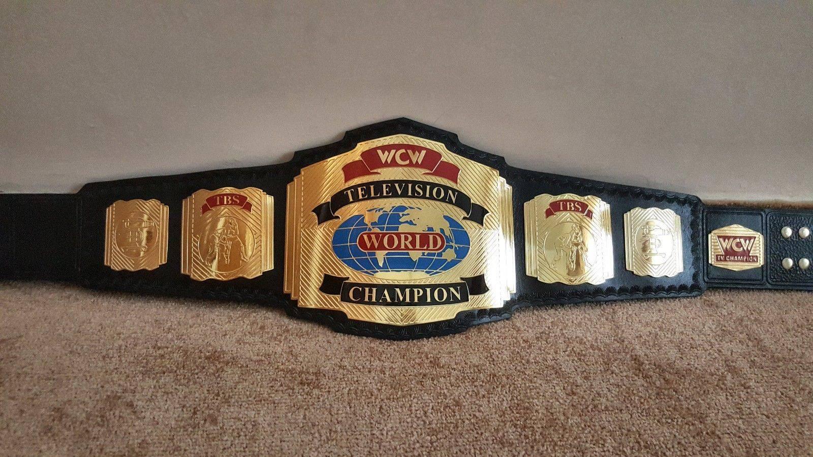 WCW WORLD TELEVISION Brass Championship Belt - Image 3