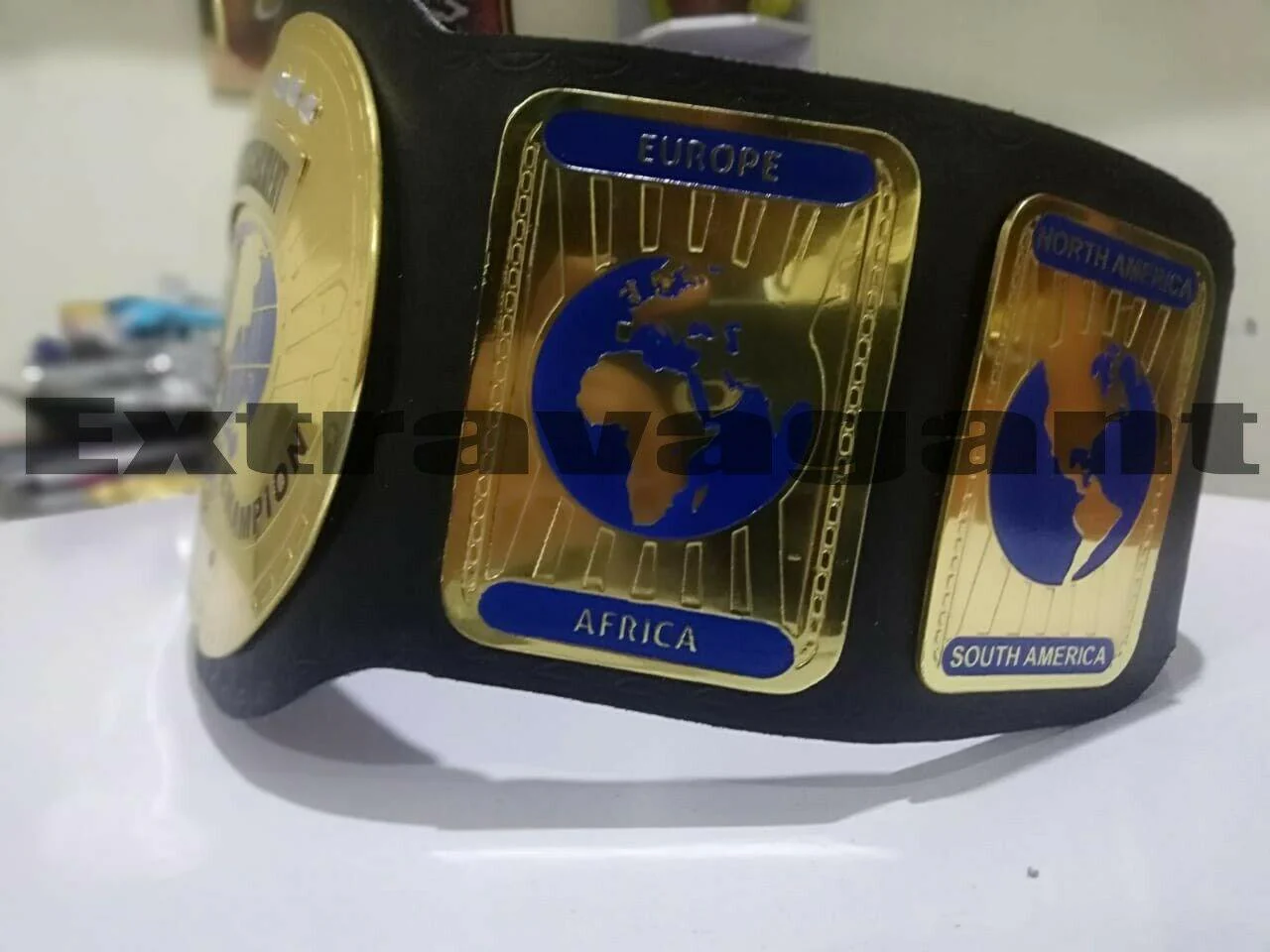 WWE INTERCONTINENTAL OVAL Brass Championship Belt - Image 3