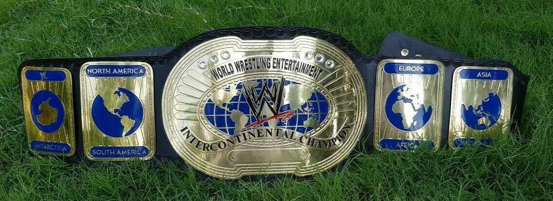 WWE INTERCONTINENTAL OVAL Brass Championship Belt - Image 5