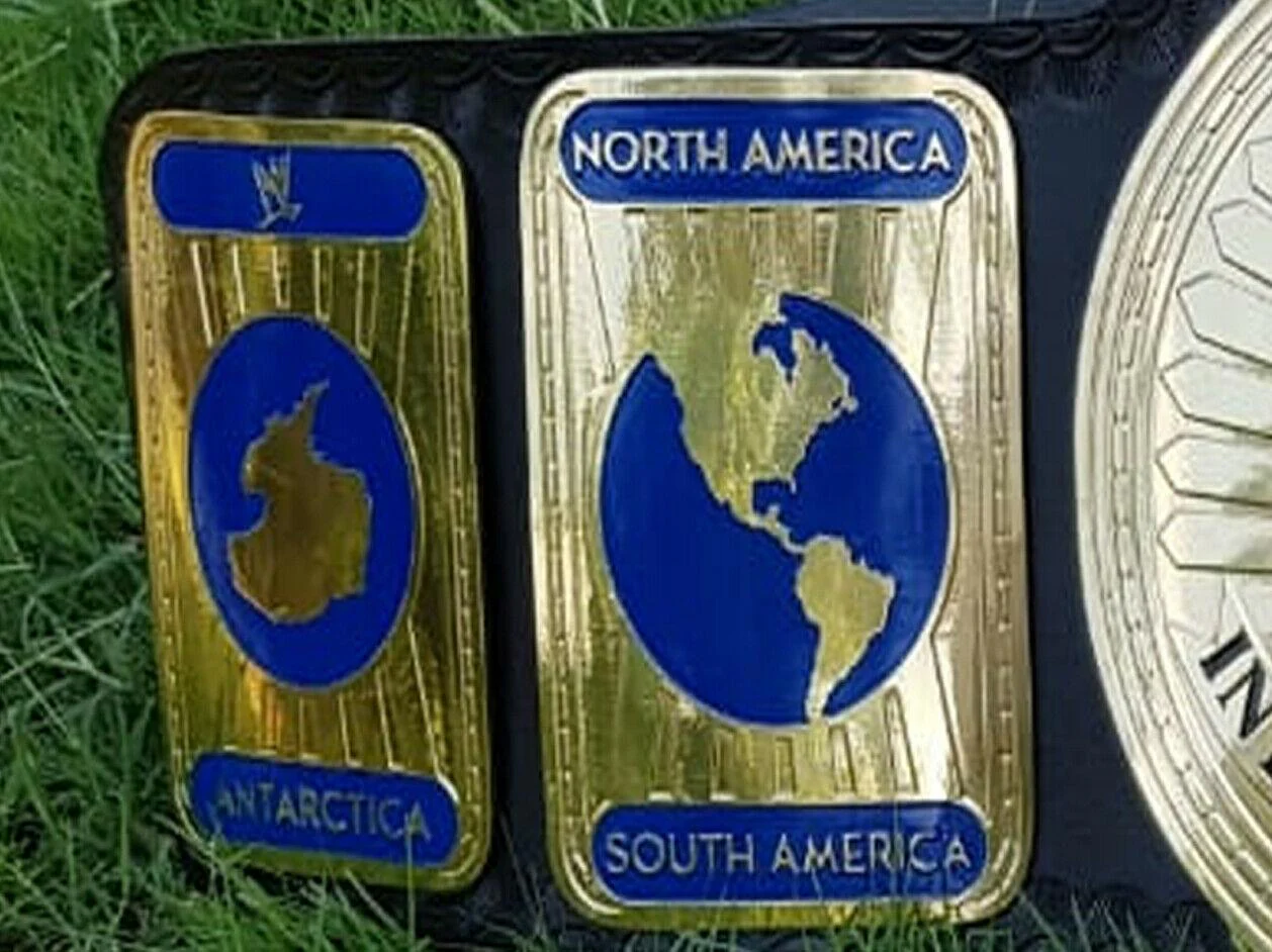 WWE INTERCONTINENTAL OVAL Brass Championship Belt - Image 7