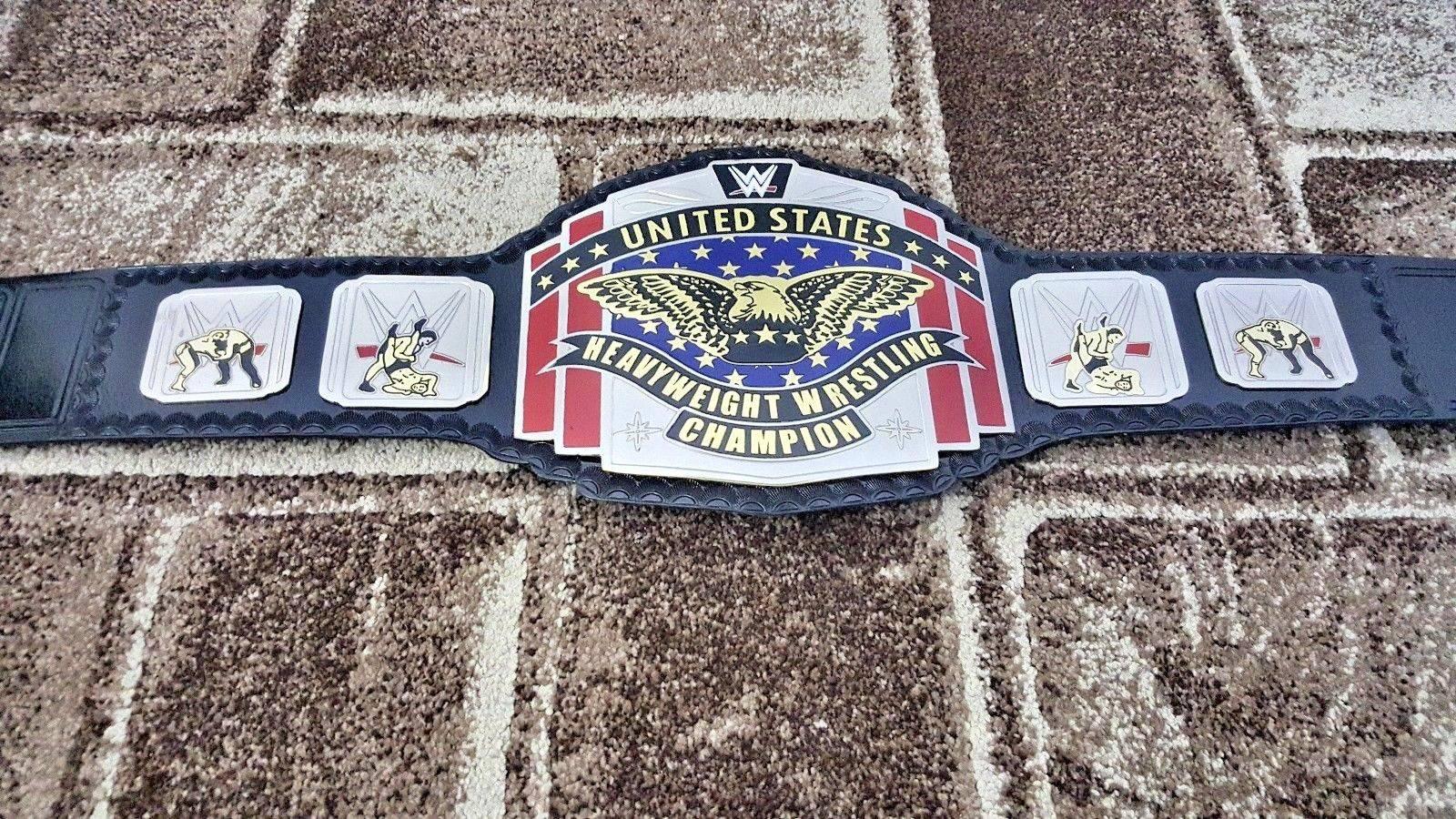 WWE UNITED STATES HEAVYWEIGHT Brass Championship Title Belt - Image 2