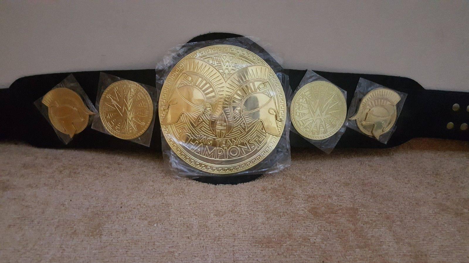 WWE WORLD TAG TEAM Brass Championship Title Belt - Image 2