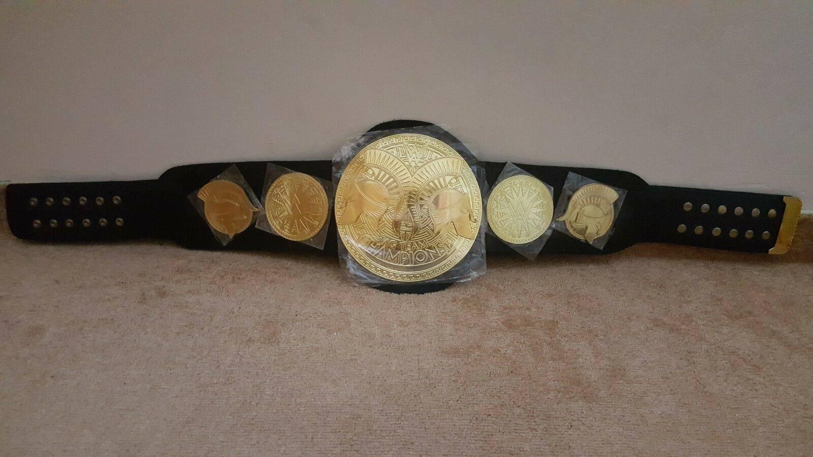 WWE WORLD TAG TEAM Brass Championship Title Belt - Image 3