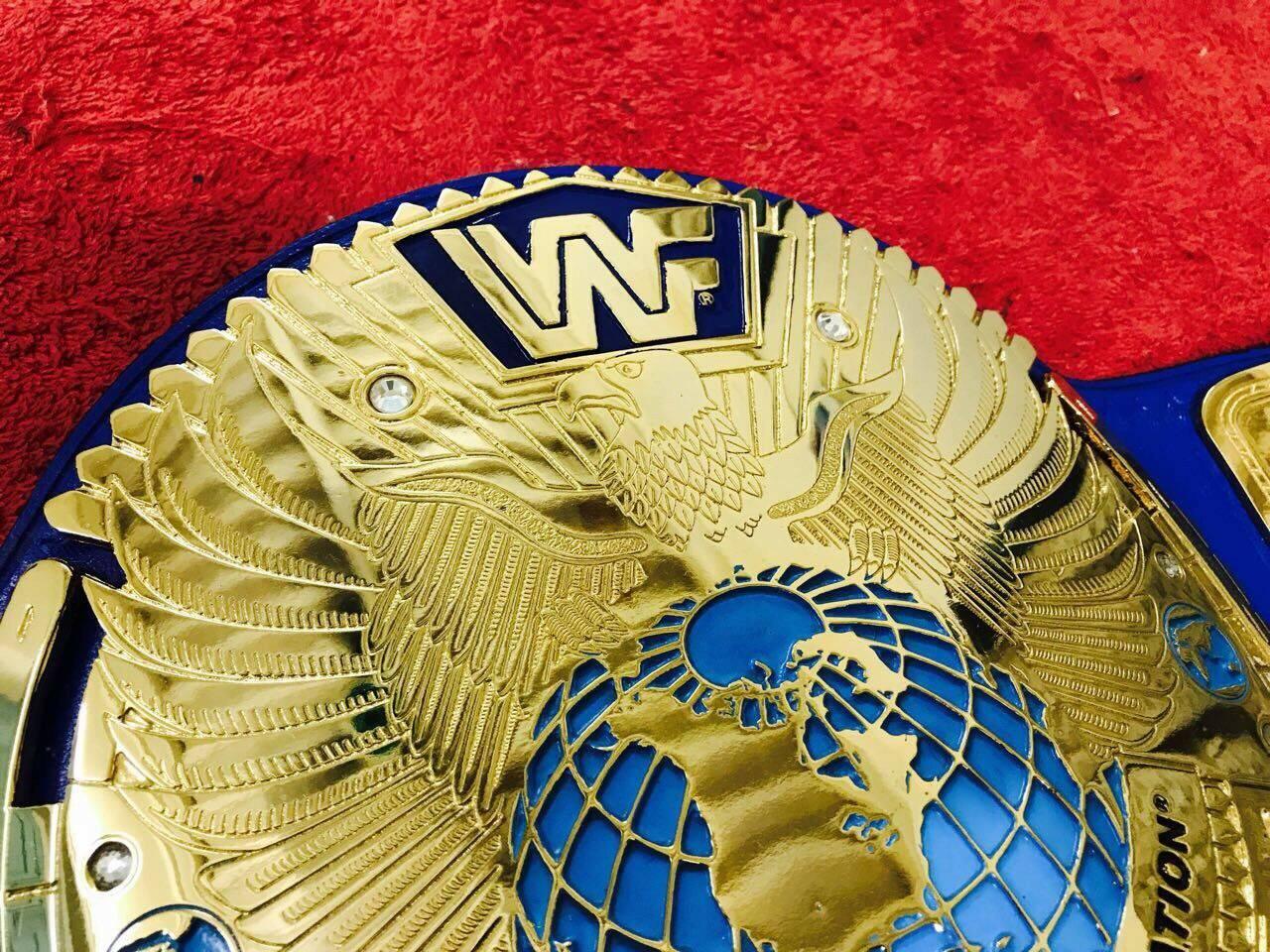 WWF BIG EAGLE ATTITUDE ERA 24K GOLD Championship Title Belt - Image 5