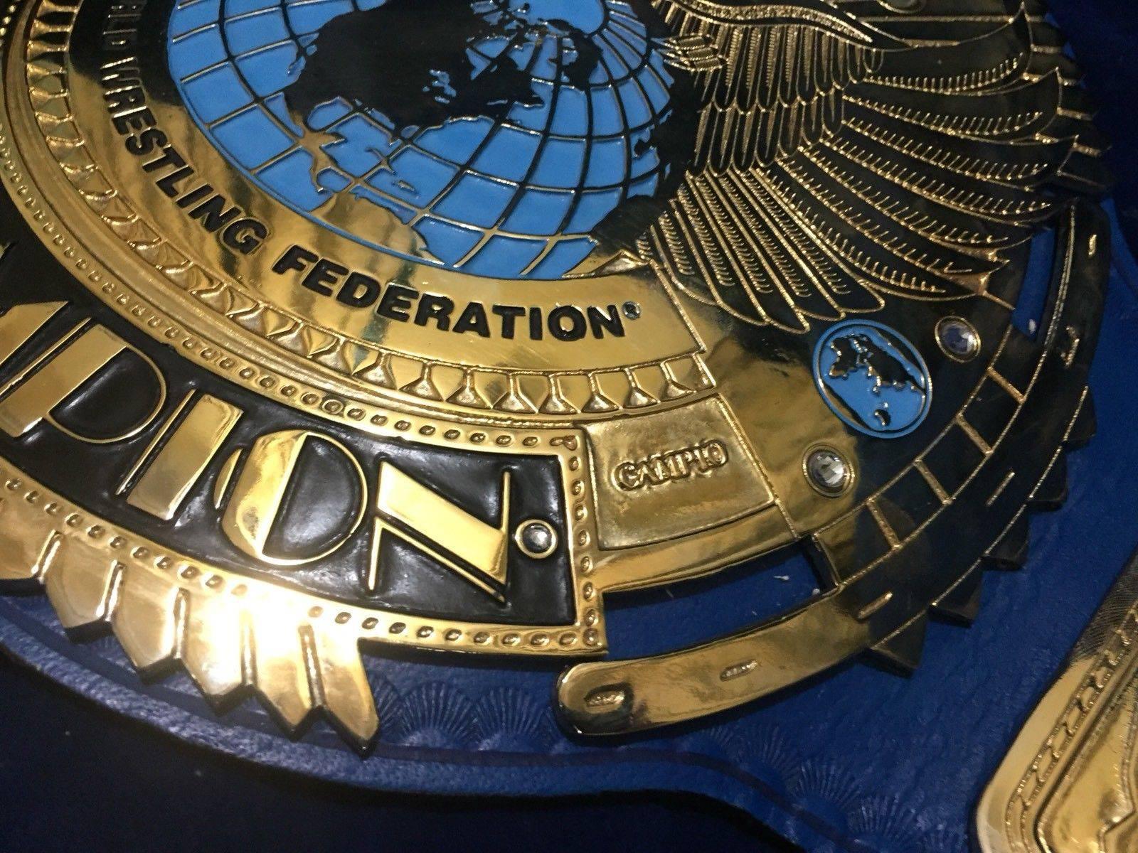 WWF BIG EAGLE ATTITUDE ERA 24K GOLD Championship Title Belt - Image 7