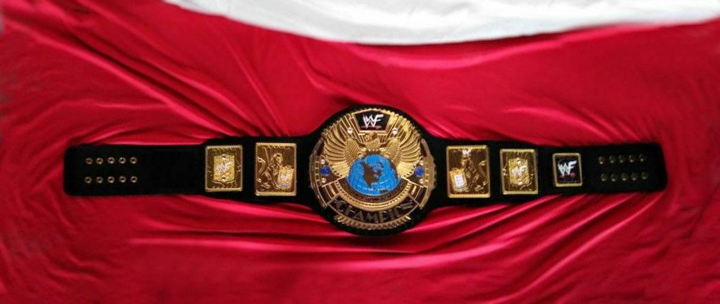 WWF BIG EAGLE SCRATCH LOGO Brass Championship Belt - Image 3