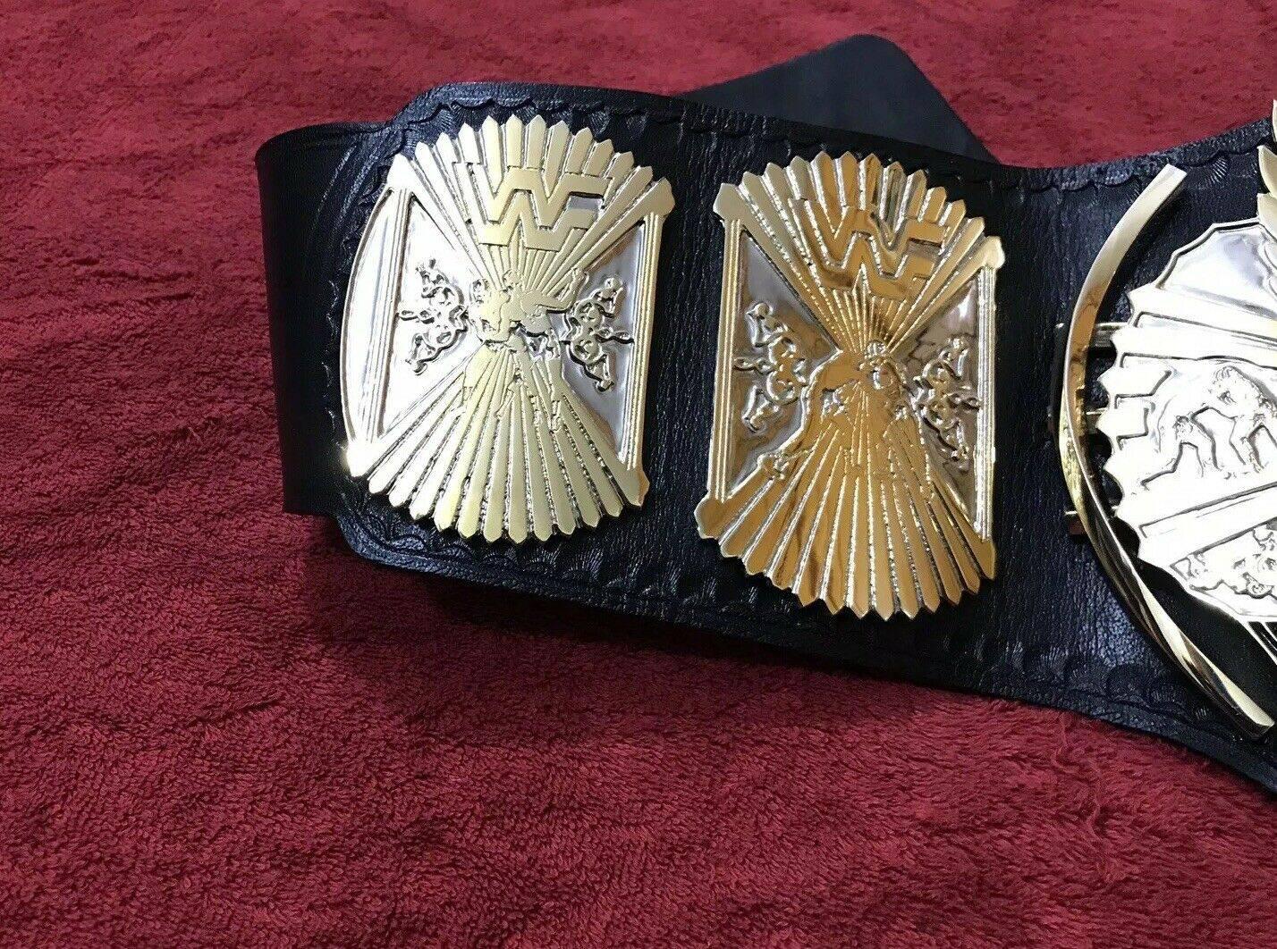 WWF WINGED EAGLE DUAL PLATED 24K GOLD Championship Title Belt - Image 12