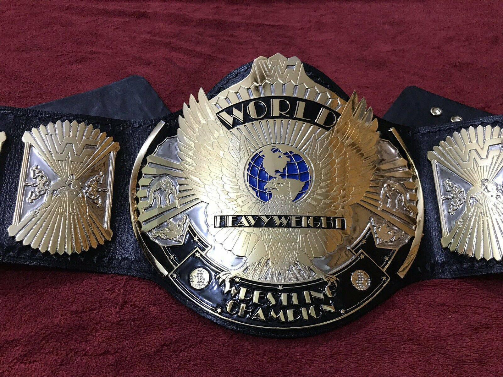 WWF WINGED EAGLE DUAL PLATED 24K GOLD Championship Title Belt - Image 2