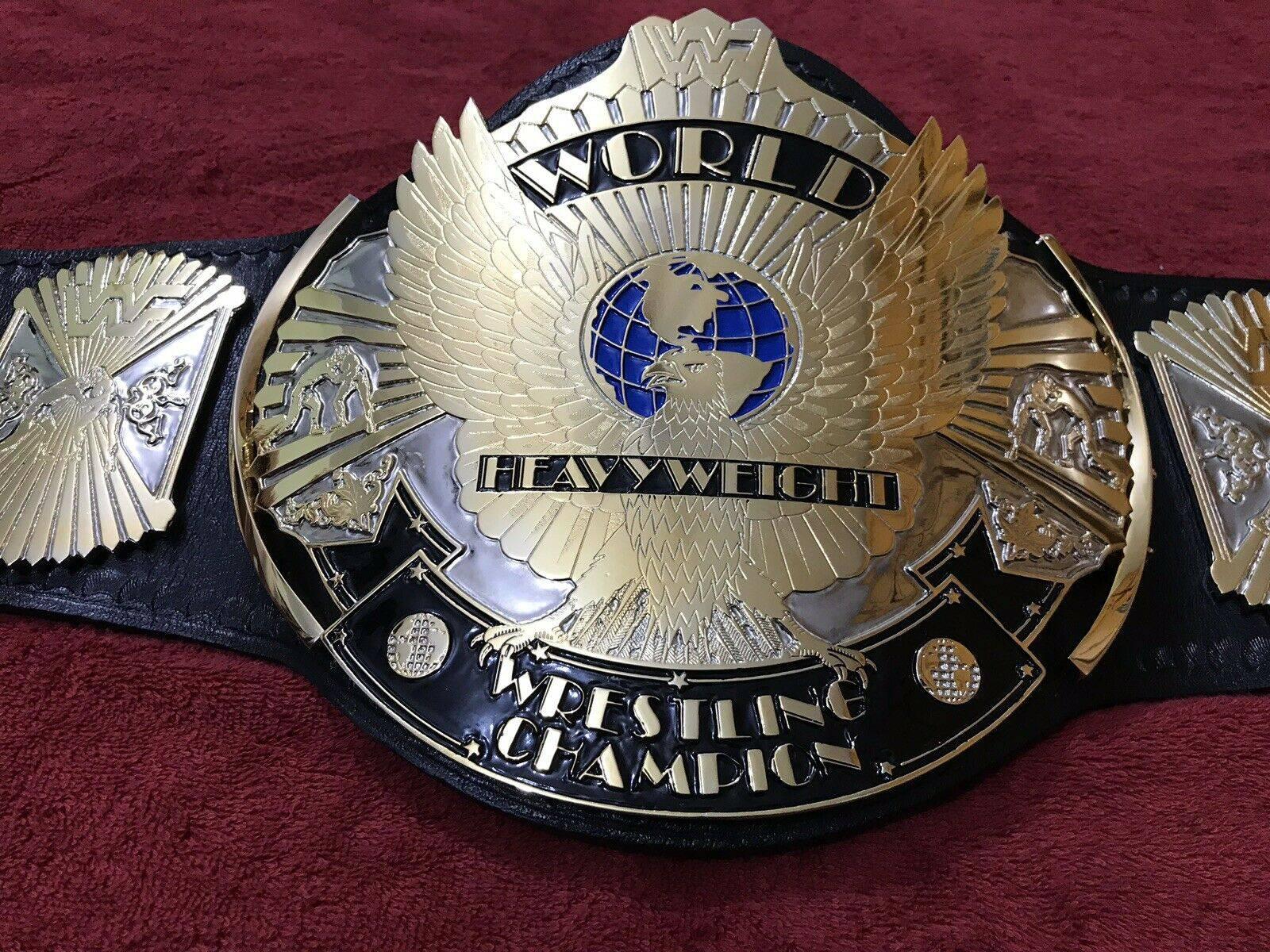 WWF WINGED EAGLE DUAL PLATED 24K GOLD Championship Title Belt - Image 6